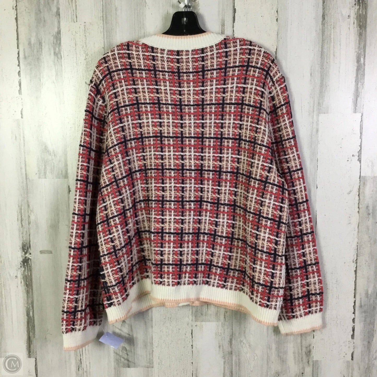 Sweater Cardigan By Ann Taylor In Coral, Size: Xxl