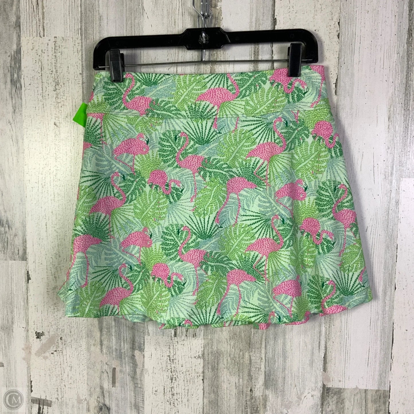 Athletic Skort By Cmc In Green & Pink, Size: M