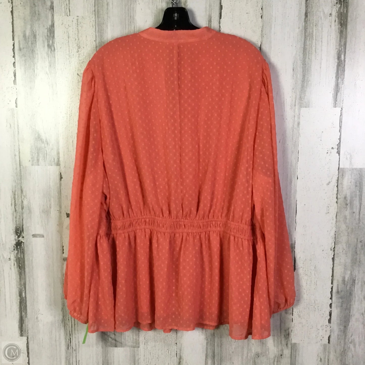 Blouse Long Sleeve By Lane Bryant In Orange, Size: 2x