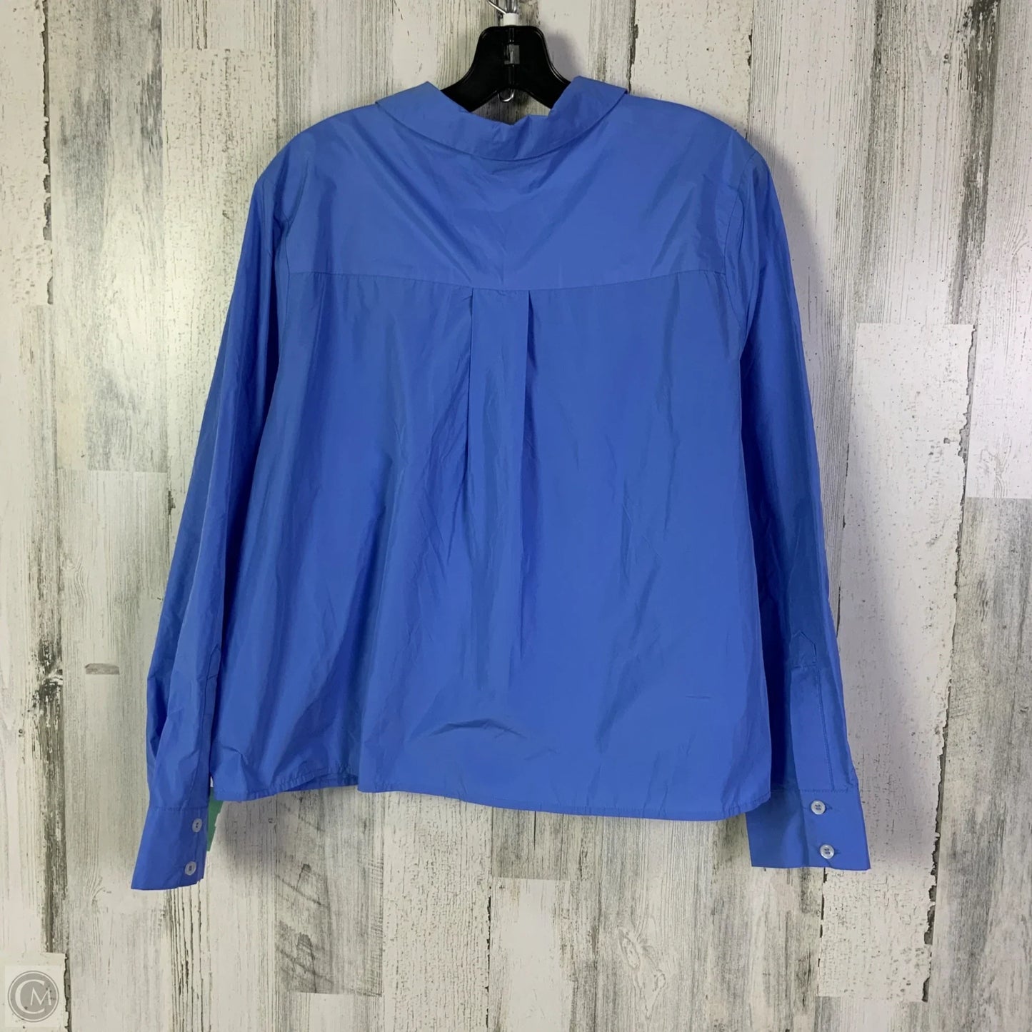 Blouse Long Sleeve By Maeve In Blue, Size: Xl