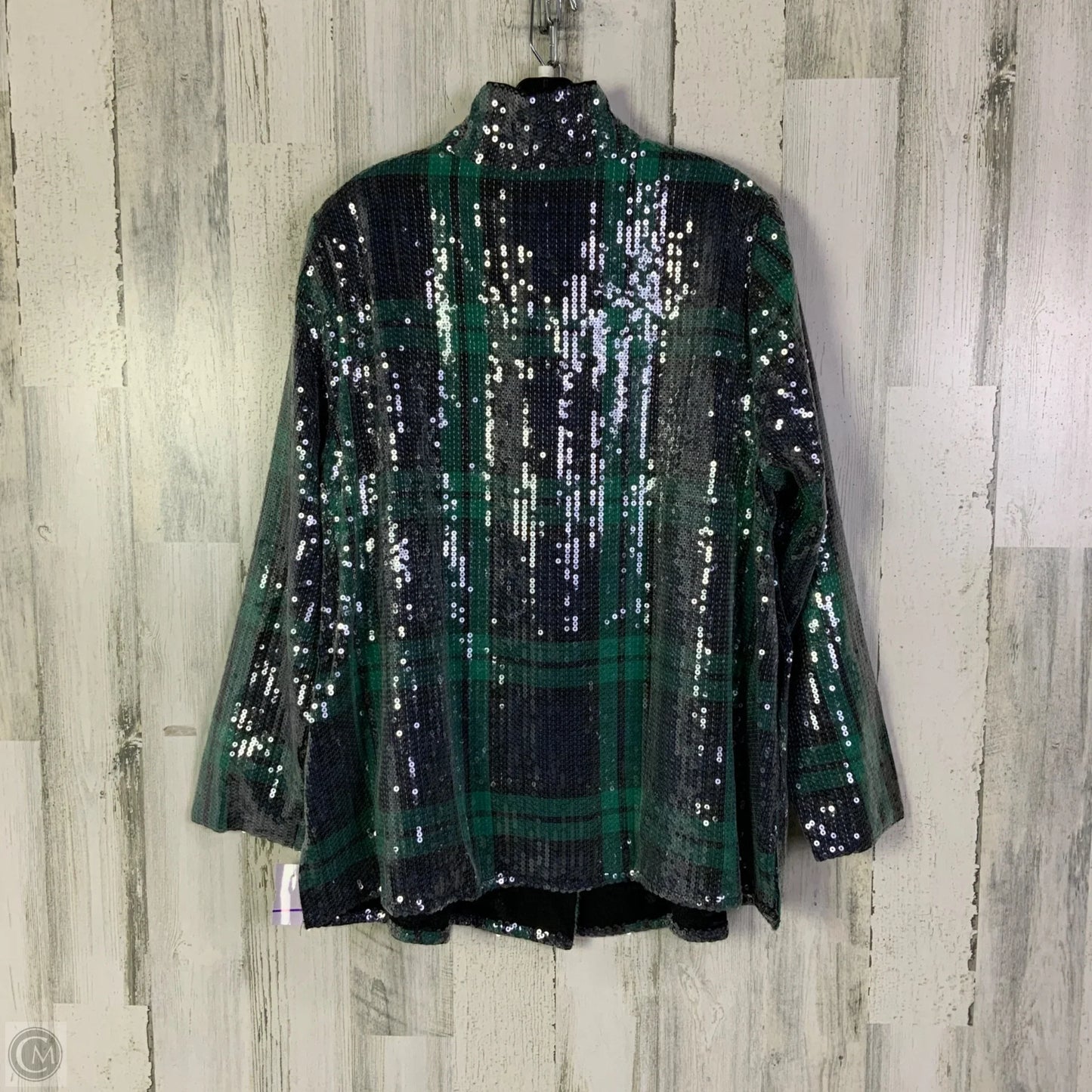 Jacket Other By Foxcroft In Blue & Green, Size: 1x