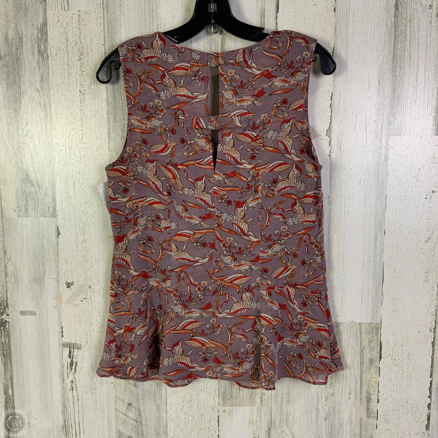 Blouse Sleeveless By Cabi In Purple & Red, Size: S