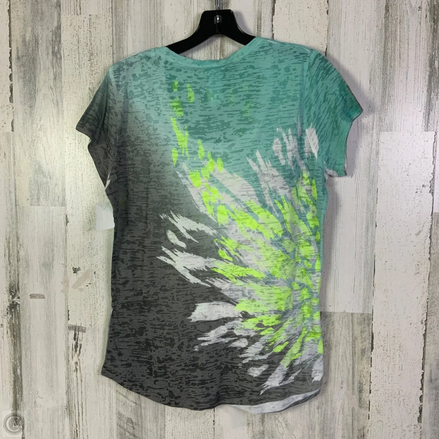 Athletic Top Short Sleeve By The North Face In Aqua, Size: Xl