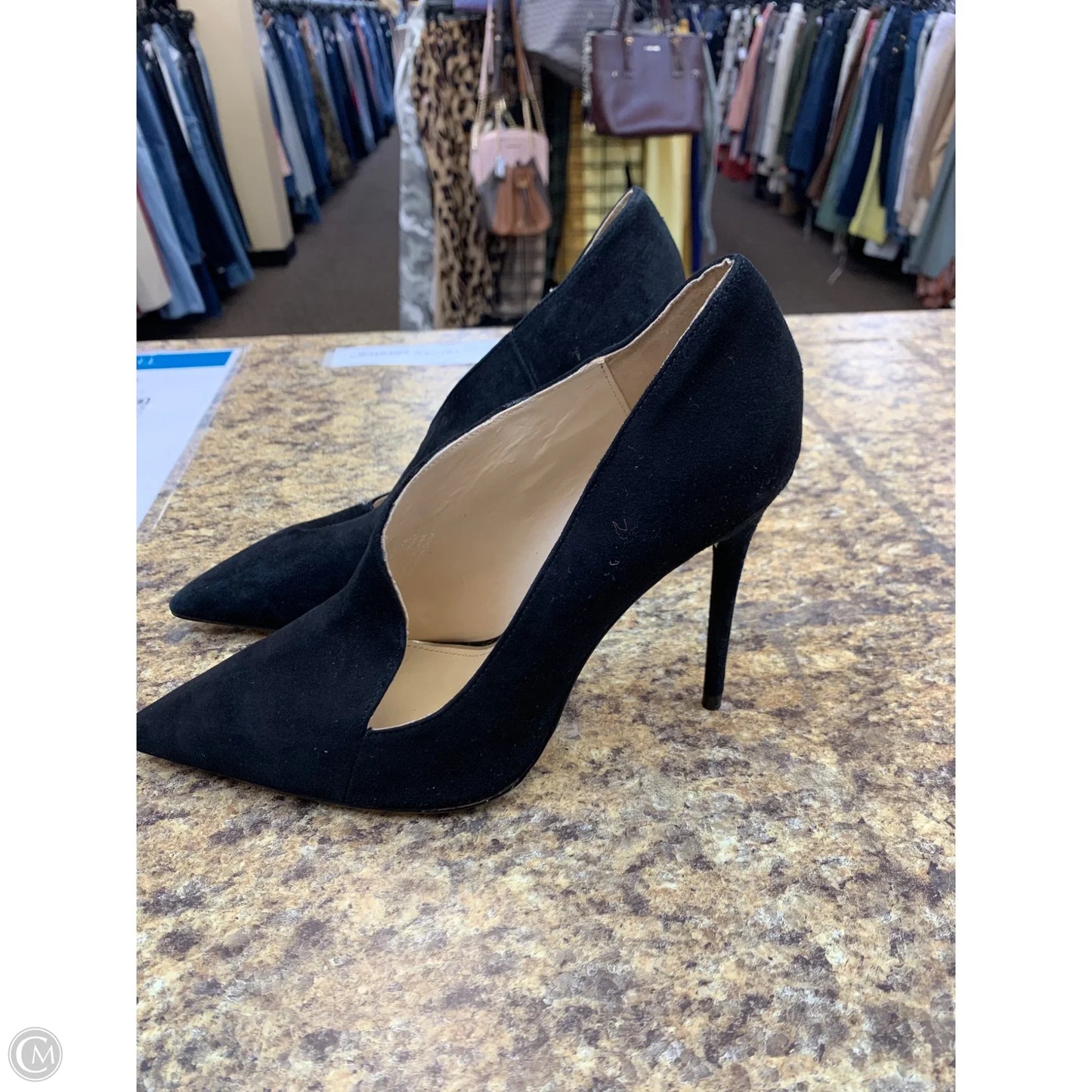 Shoes Heels Stiletto By Zara Women In Black, Size: 8