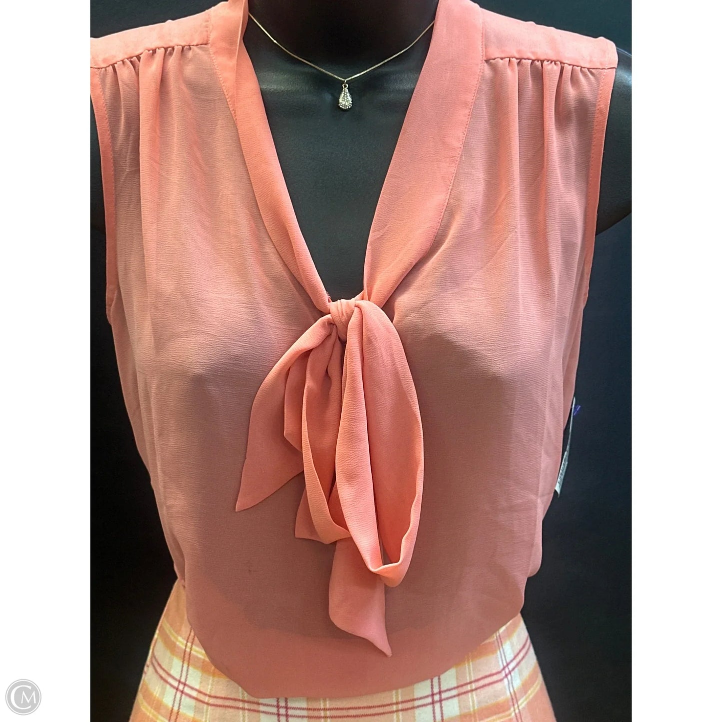 Top Sleeveless By Loft In Pink, Size: S