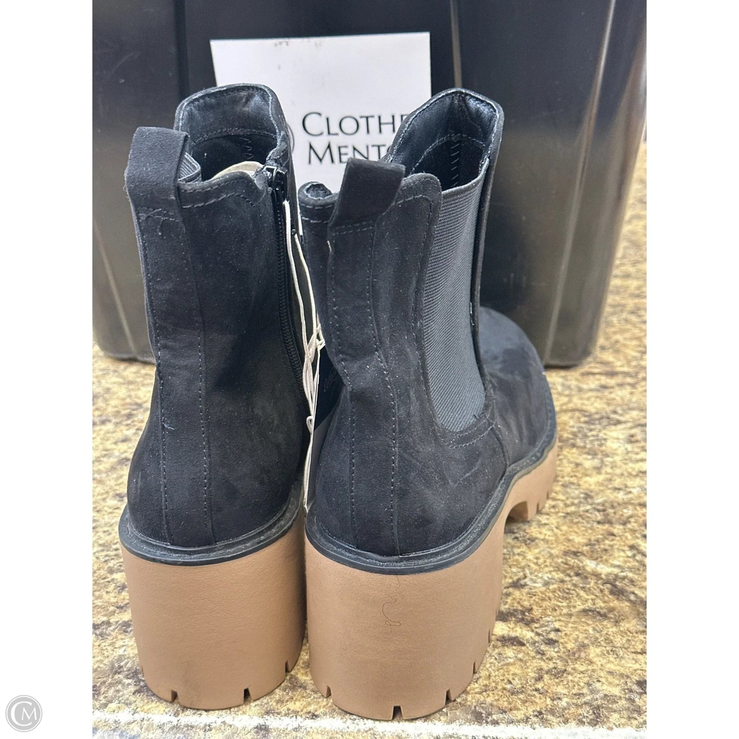 Boots Ankle Heels By Universal Thread In Black, Size: 8.5