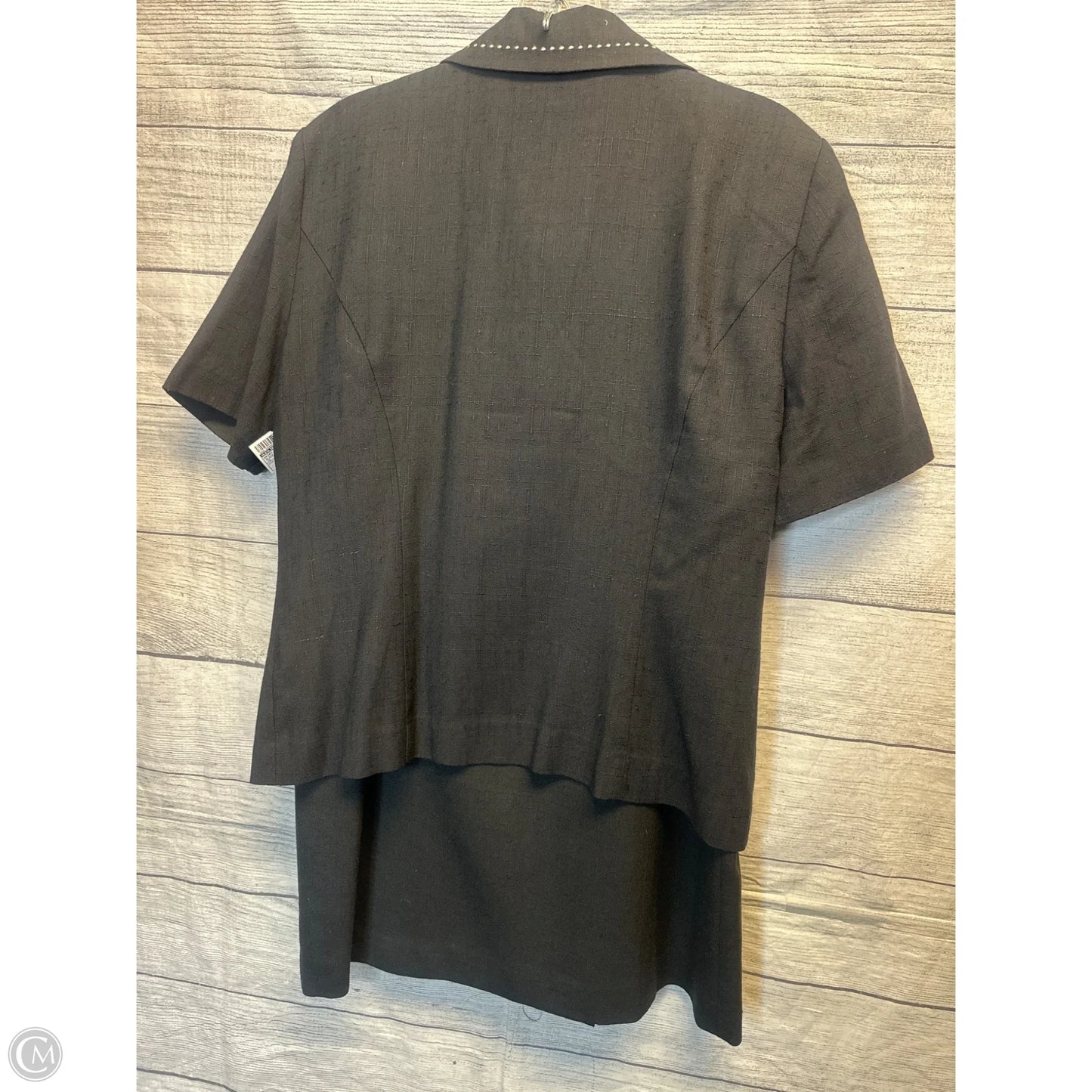 Skirt Set 2pc By Leslie Fay In Black, Size: 10