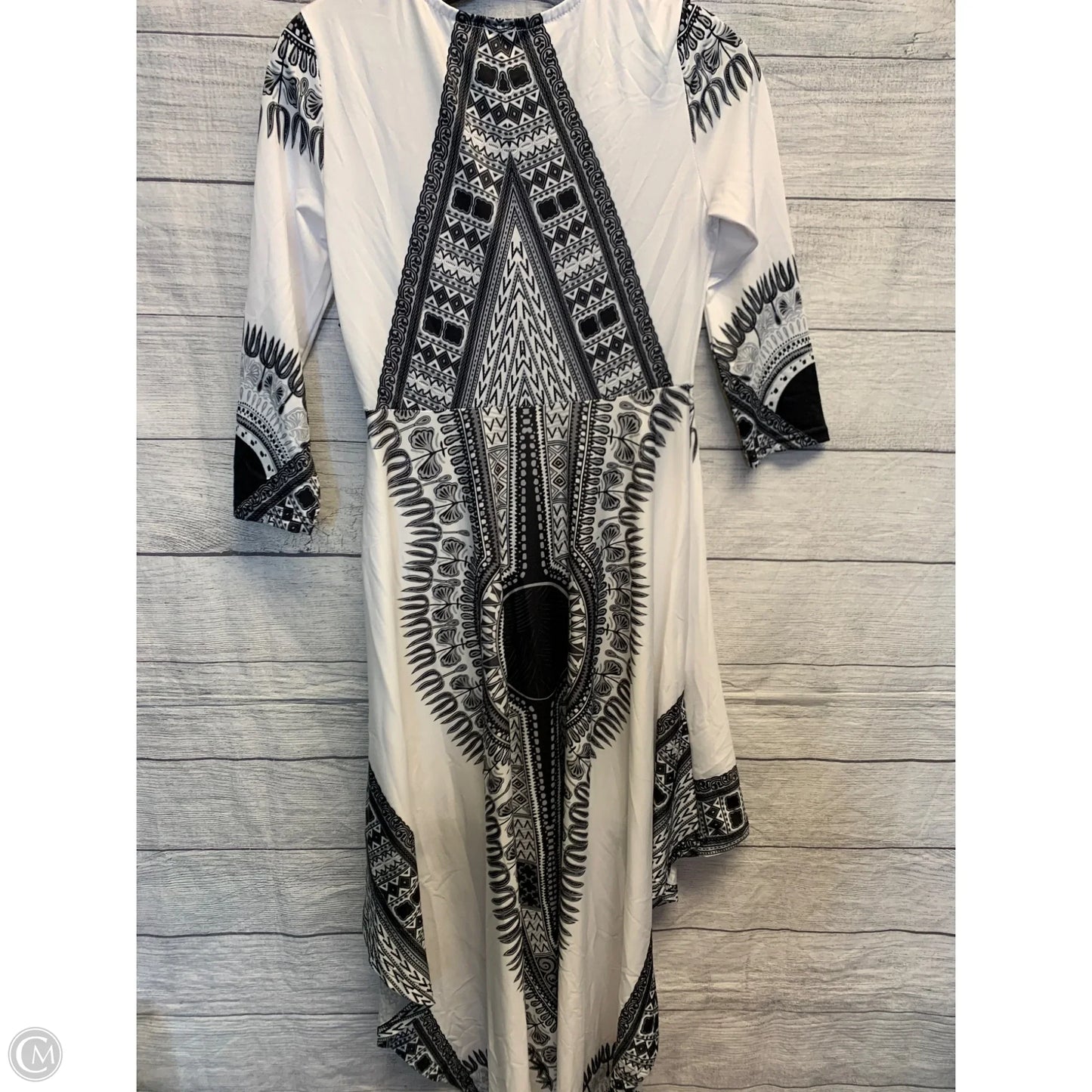 Dress Casual Maxi By Cmf In Black & White, Size: S