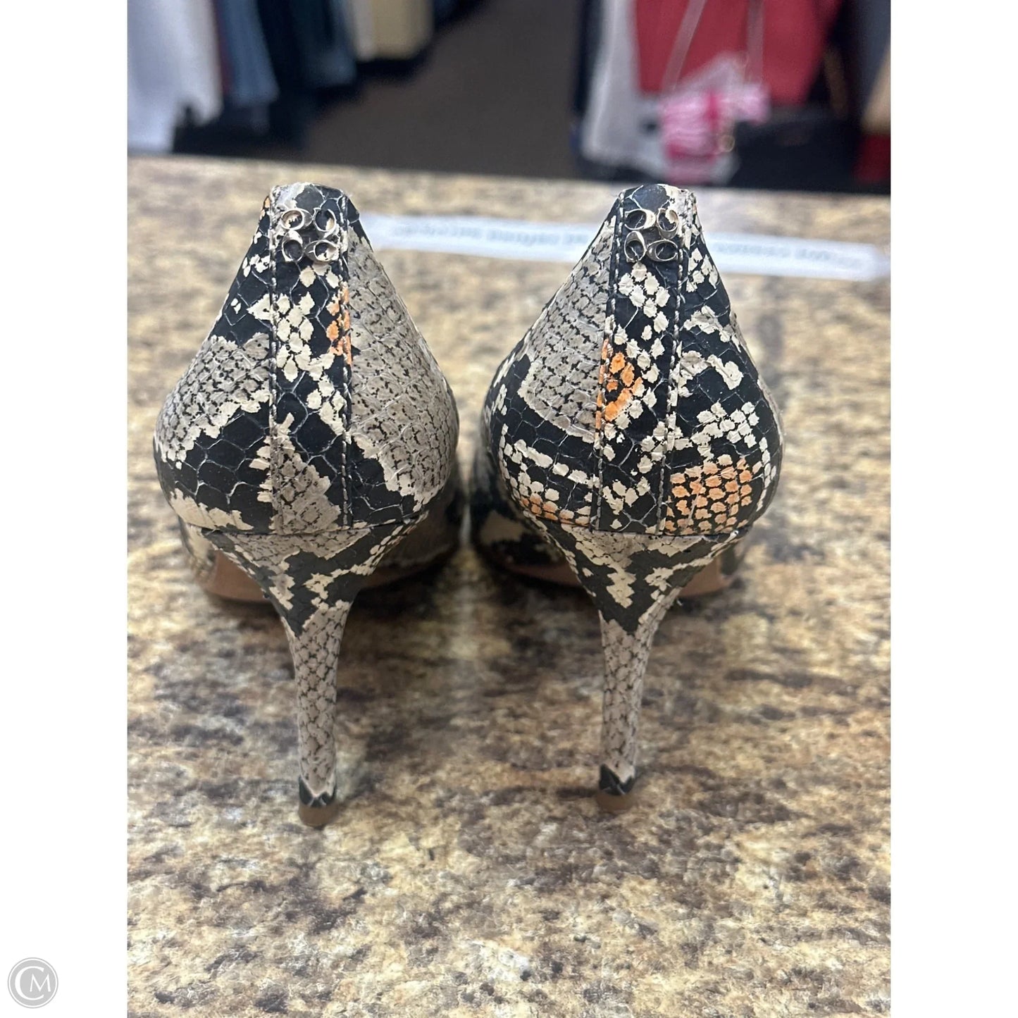 Shoes Designer By Coach In Snakeskin Print, Size: 9