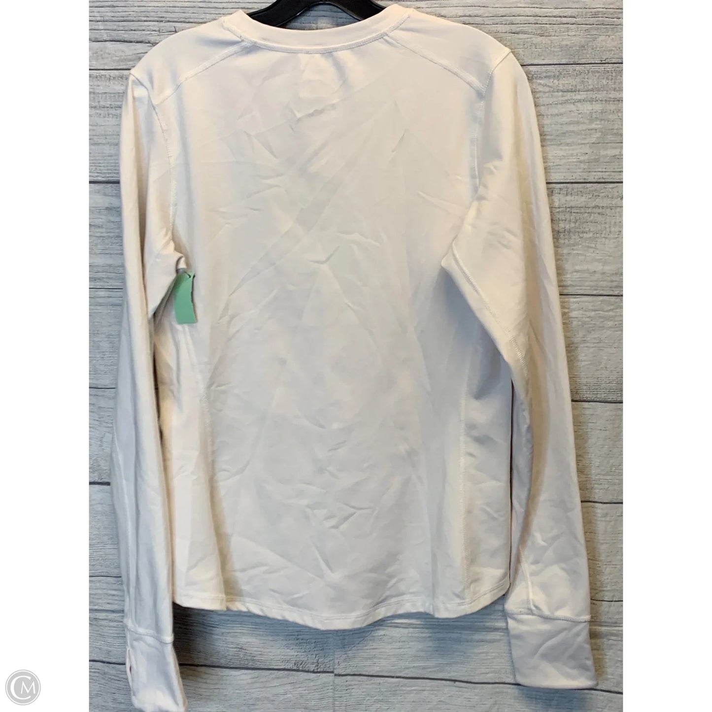 Athletic Top Long Sleeve Crewneck By The North Face In White, Size: L