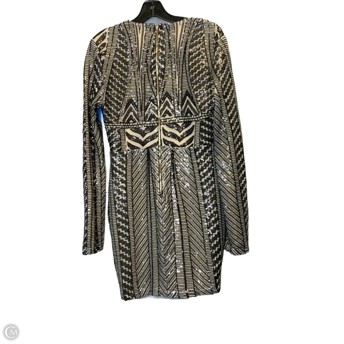 Dress Party Short By Fashion Nova In Black & Cream, Size: L