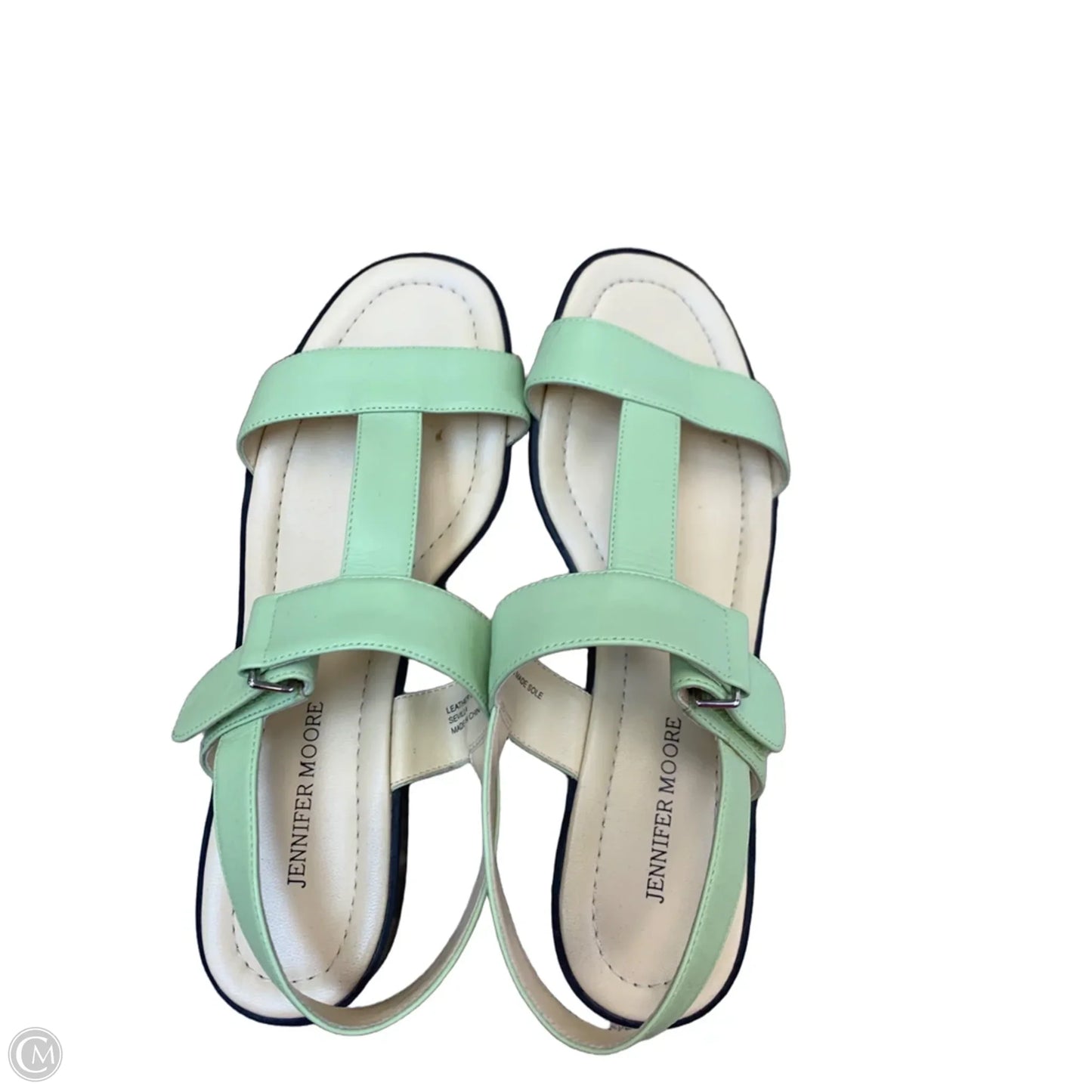 Sandals Flats By Jennifer Moore In Green, Size: 9