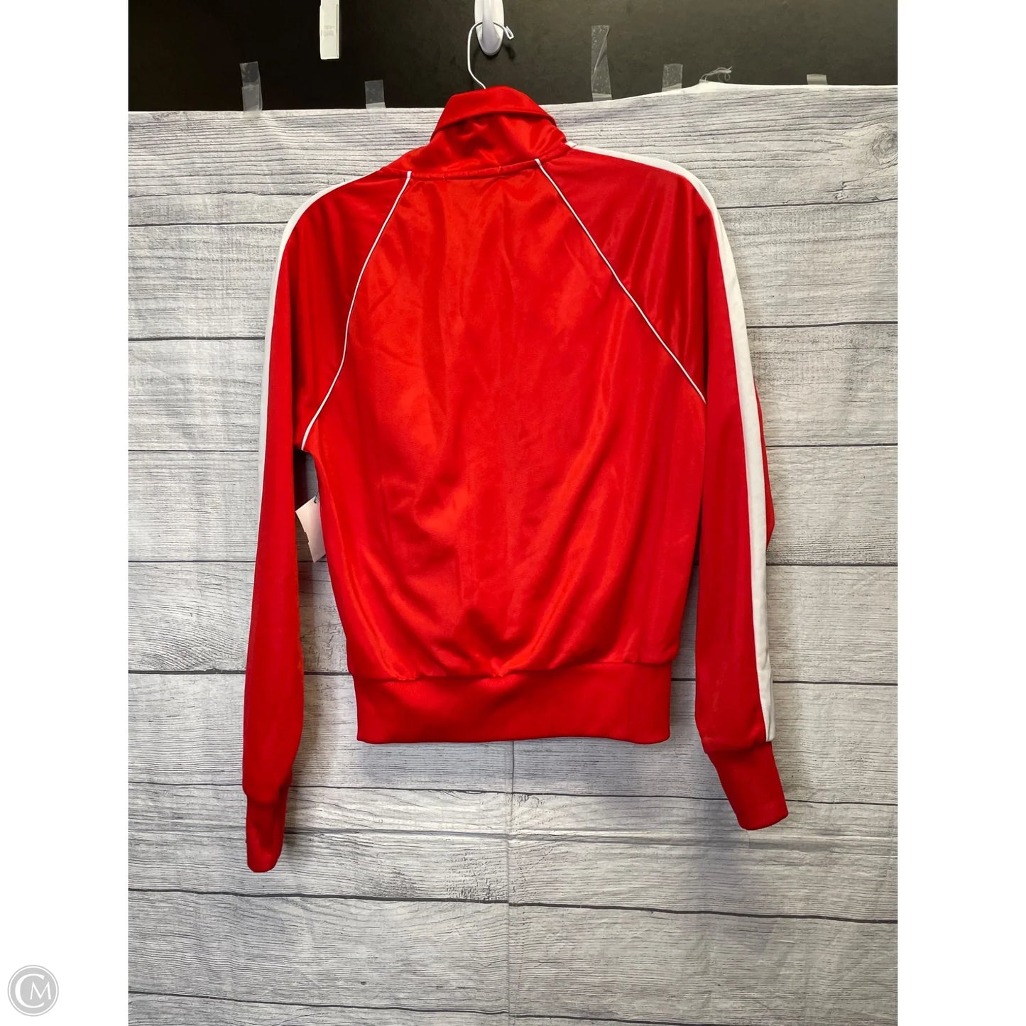 Jacket Windbreaker By Forever 21 In Red, Size: 14
