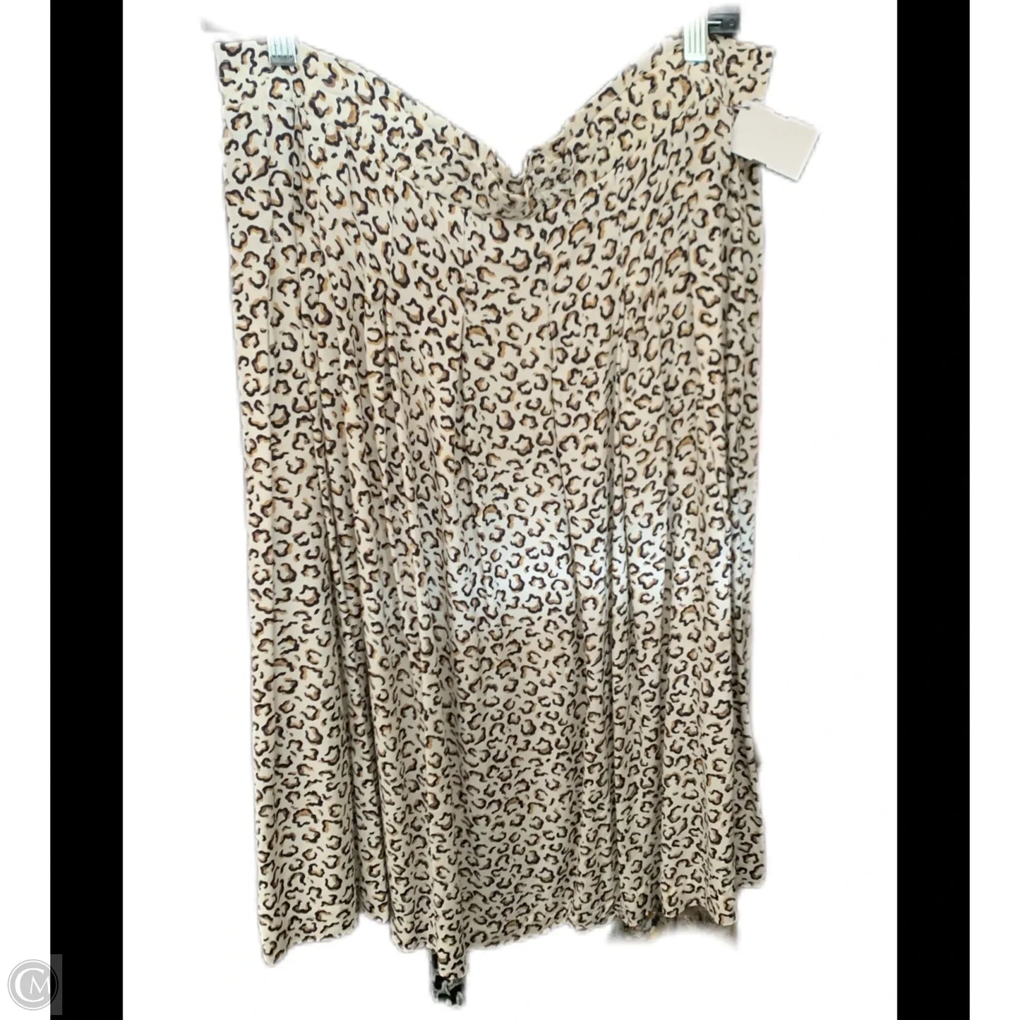 Skirt Midi By Chaus In Animal Print, Size: M