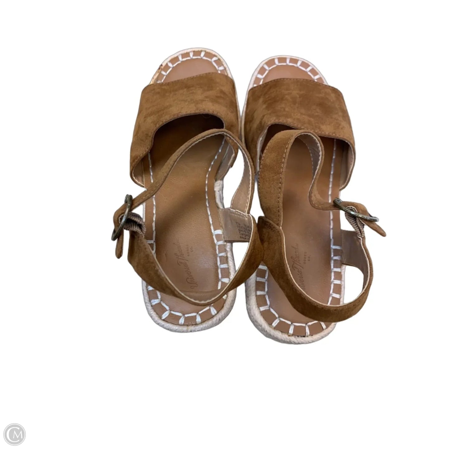 Sandals Heels Platform By Universal Thread In Brown, Size: 7.5