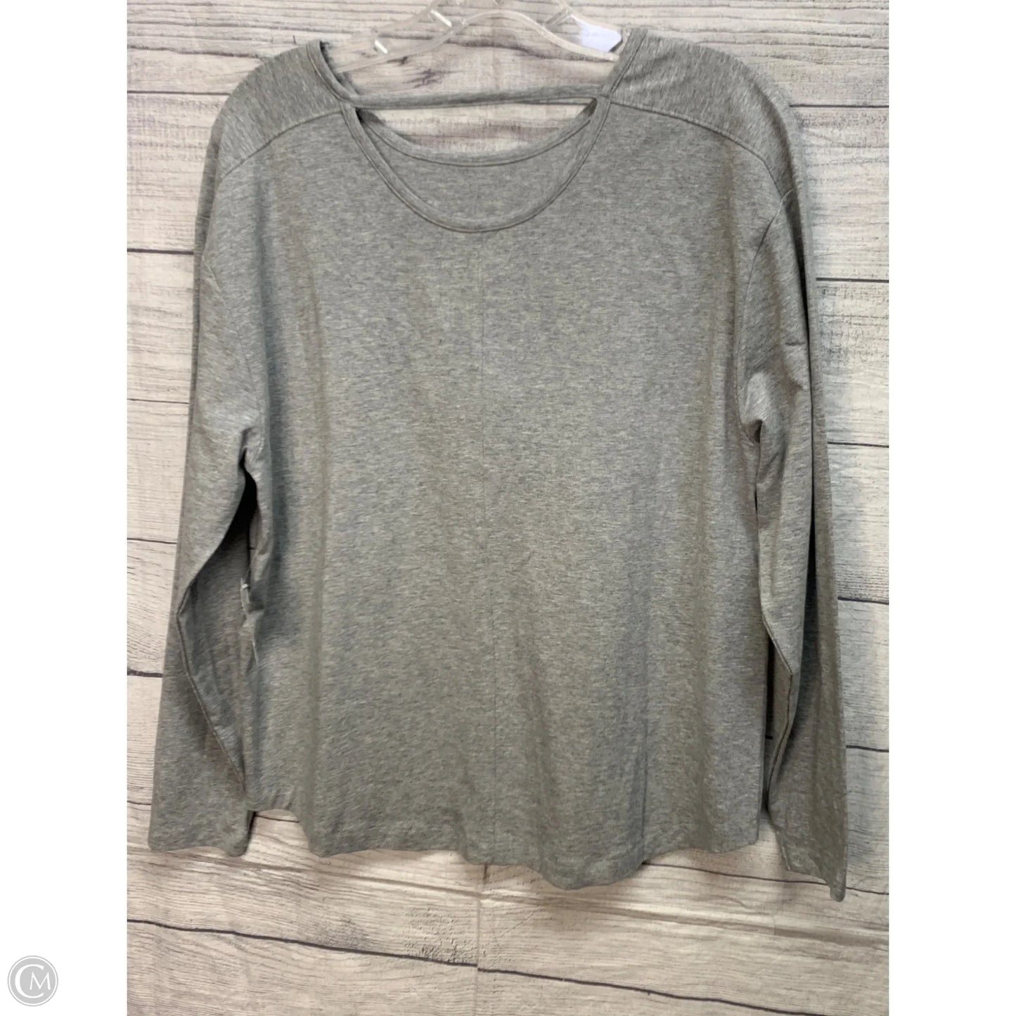 Athletic Top Long Sleeve Crewneck By Members Mark In Grey, Size: Xs