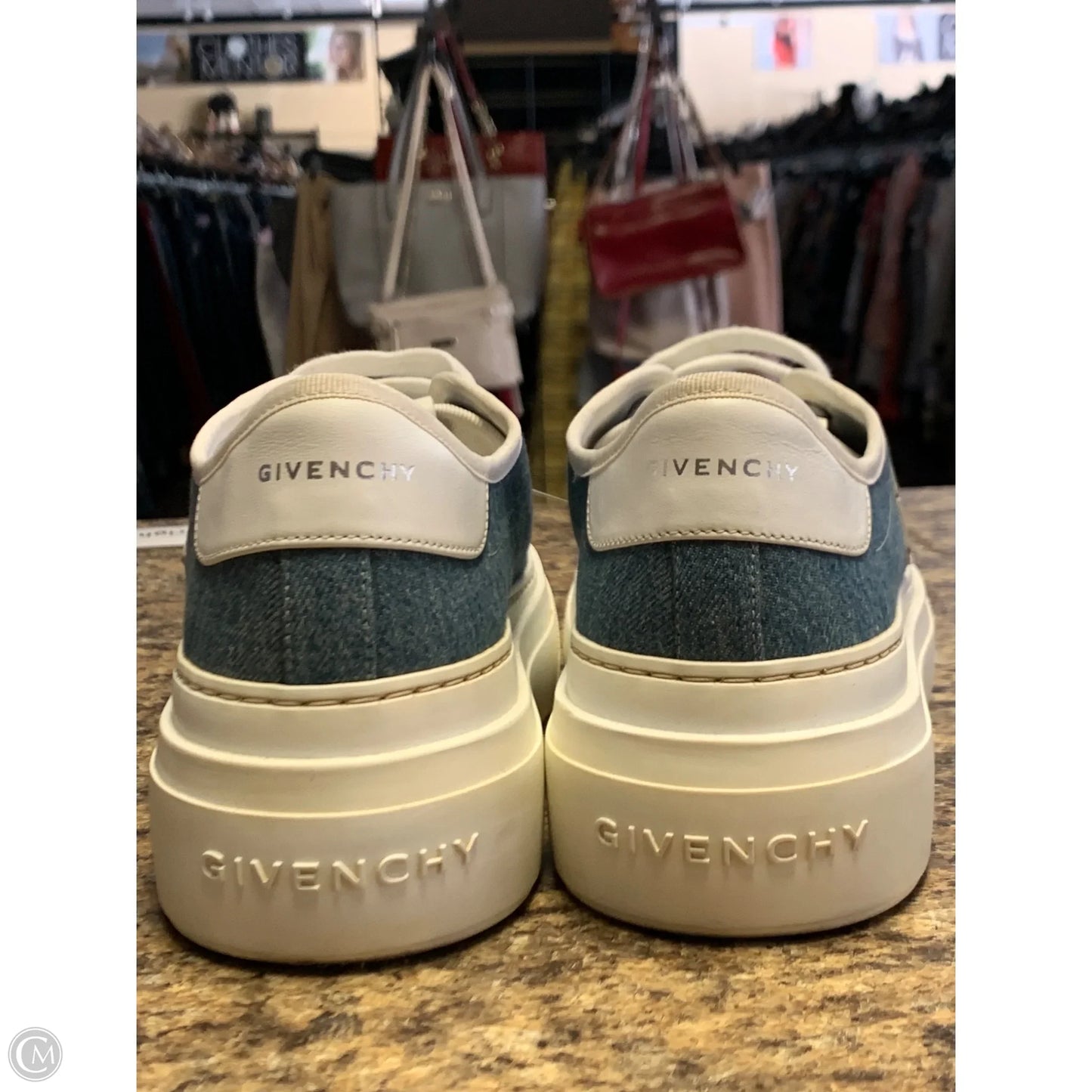 Shoes Luxury Designer By Givenchy In Blue, Size: 8.5