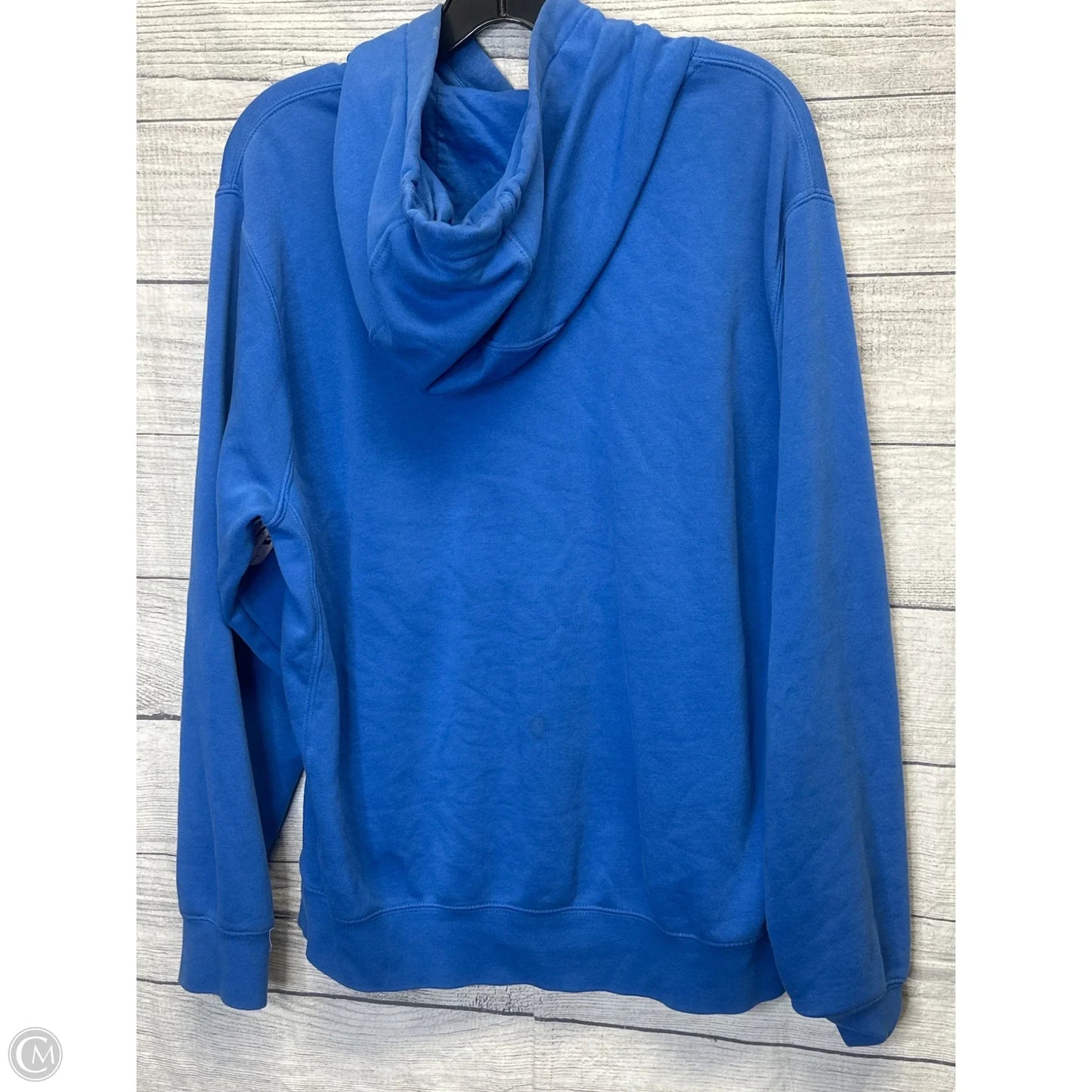 Athletic Sweatshirt Hoodie By Nike Apparel In Blue, Size: M