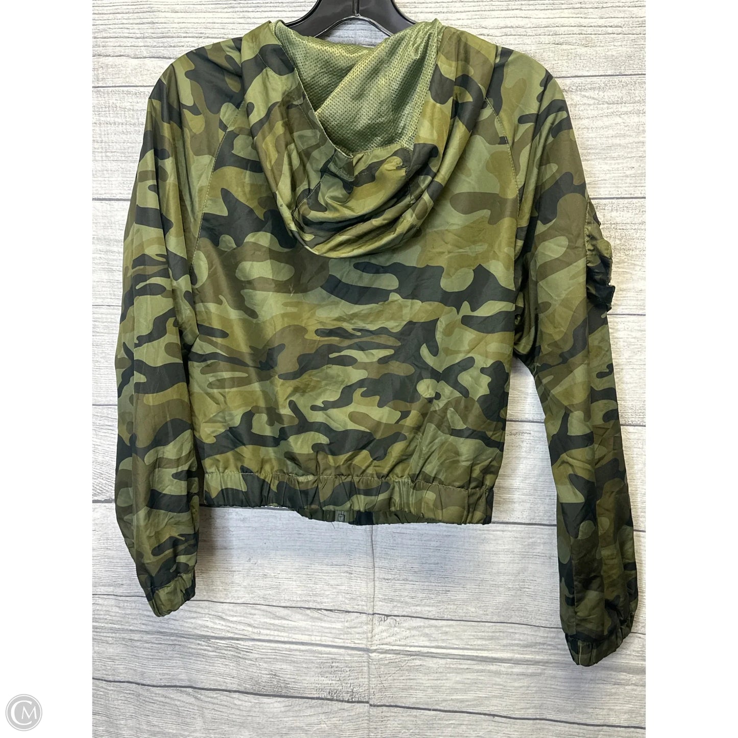 Athletic Jacket By Cmf In Camouflage Print, Size: S