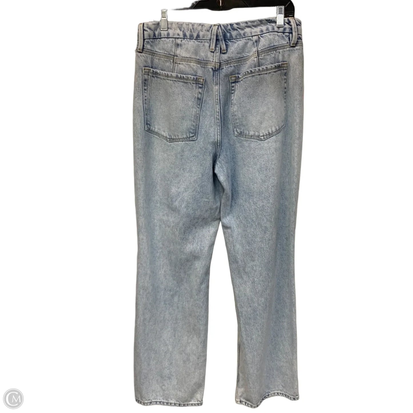 Jeans Straight By Good American In Blue Denim, Size: 10