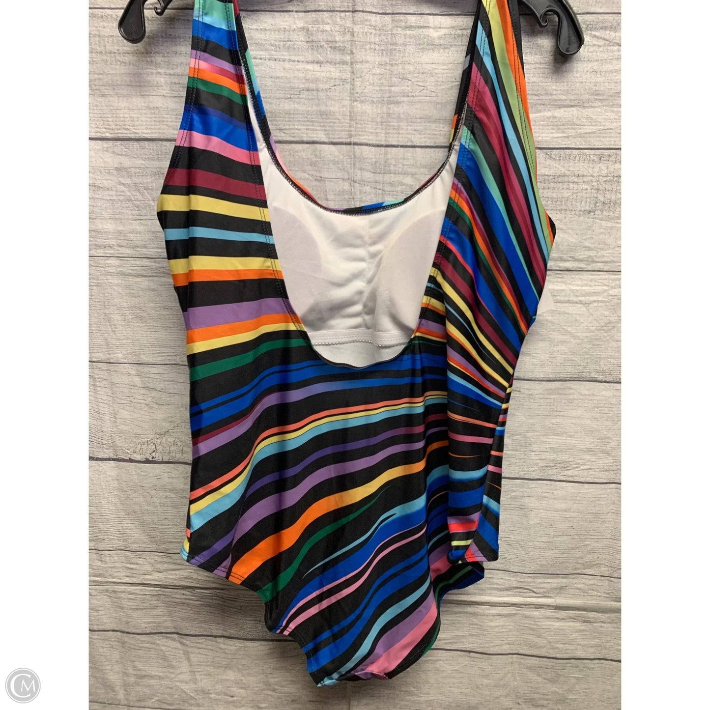 Swimsuit By Cmf In Striped Pattern, Size: 4x