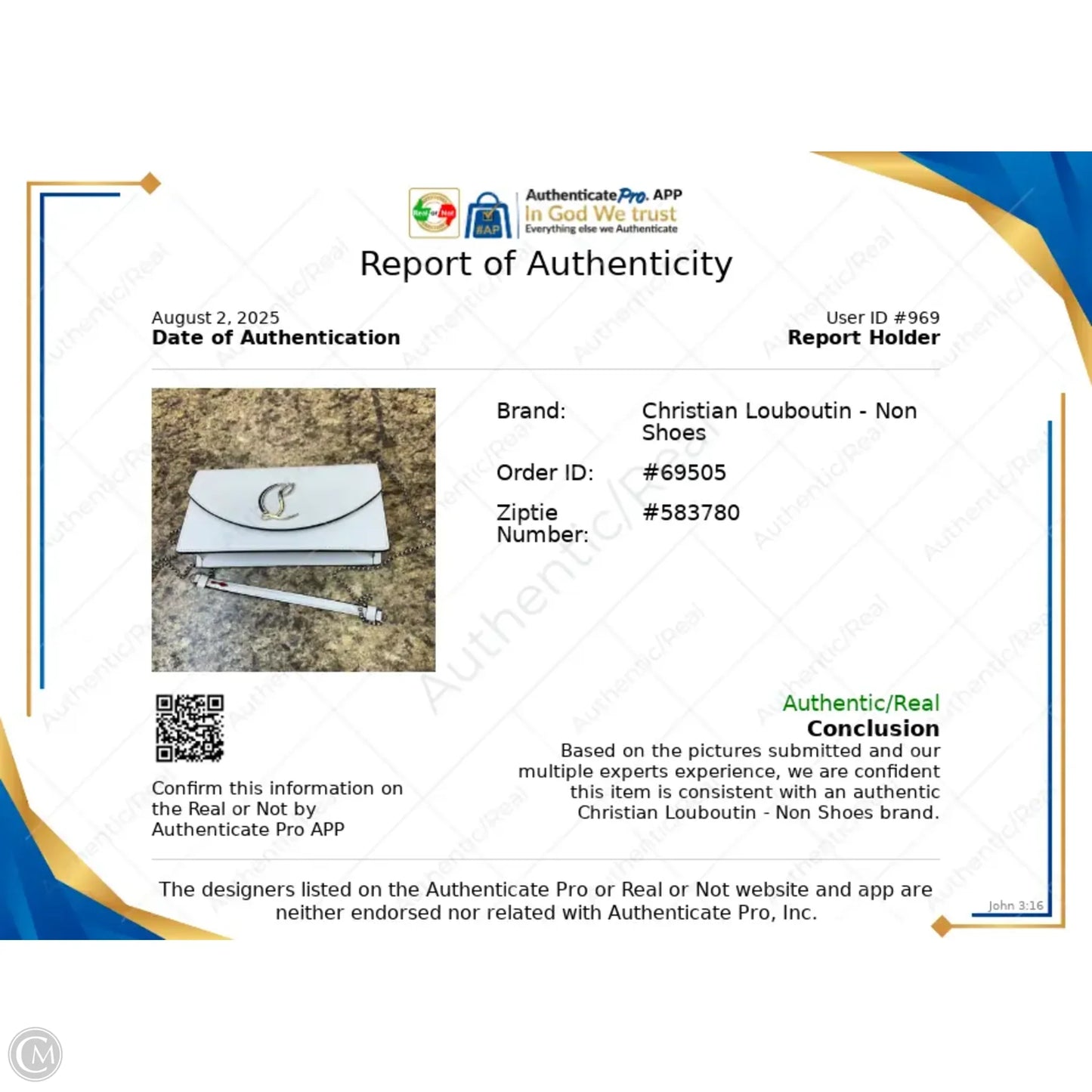 Crossbody Luxury Designer By Christian Louboutin, Size: Small