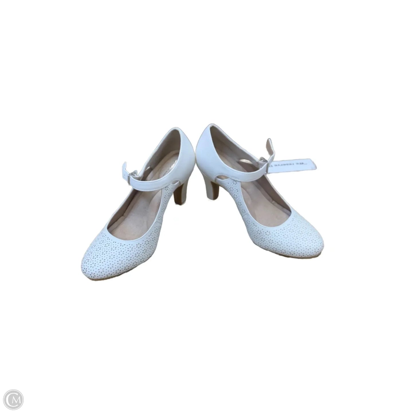 Shoes Heels Block By Giani Bernini In White, Size: 7.5