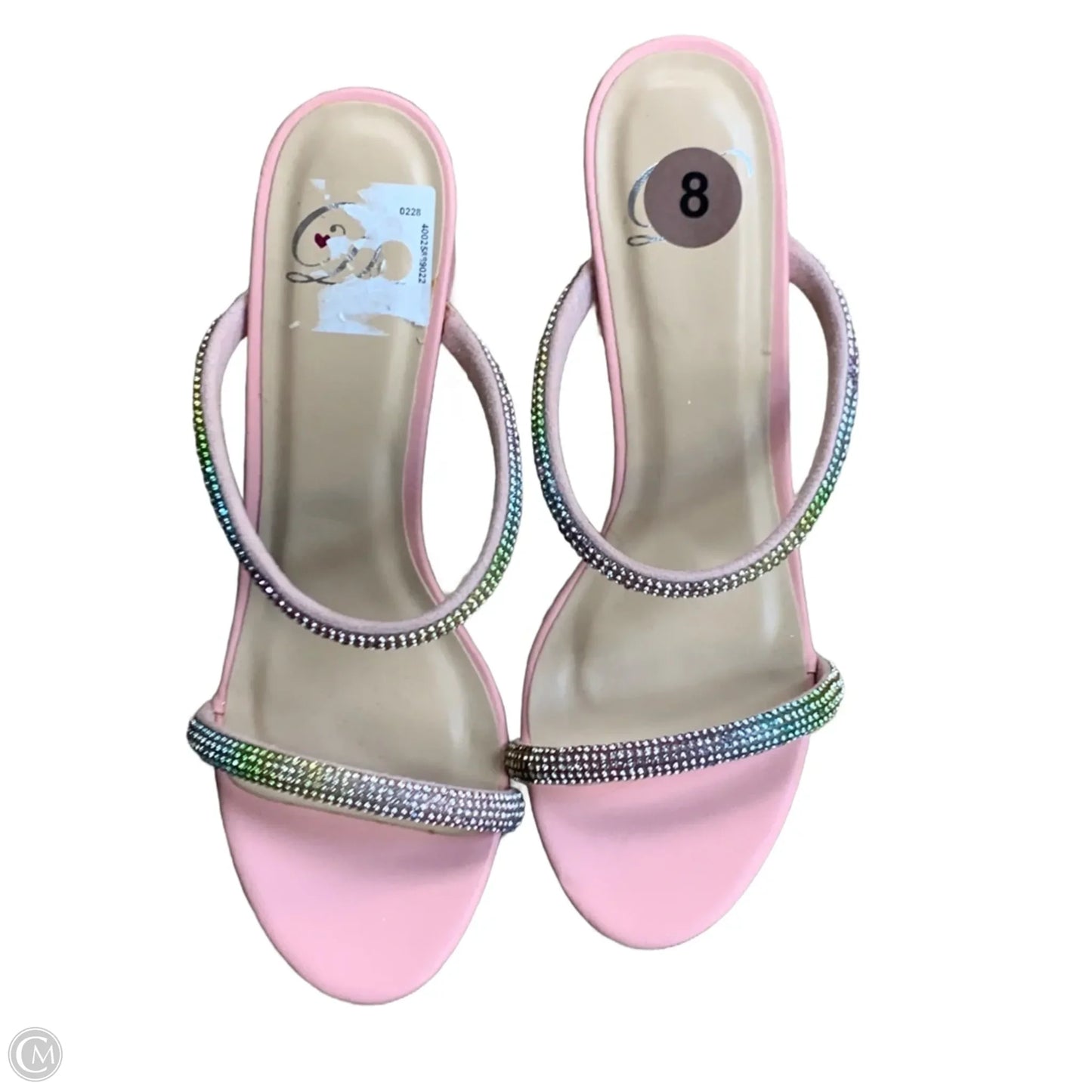 Shoes Heels Block By Cmf In Pink, Size: 8