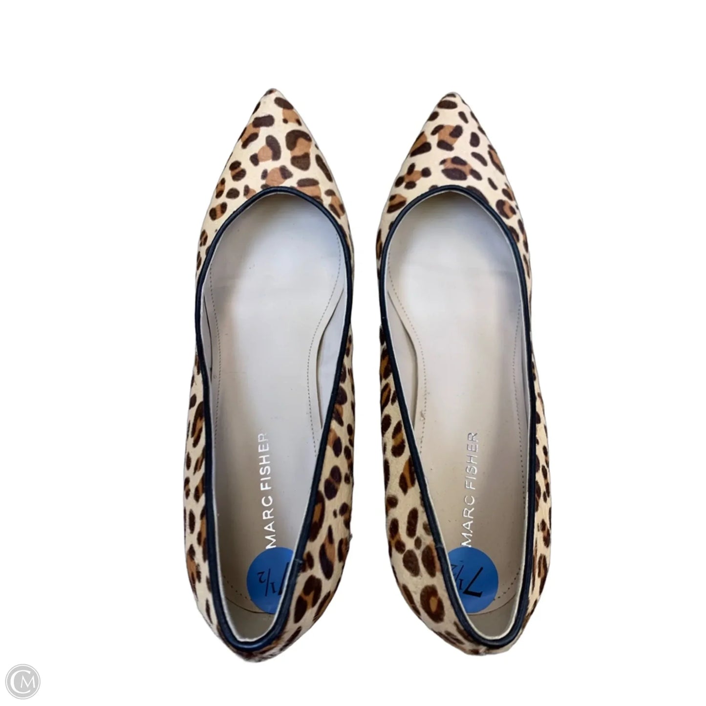 Shoes Heels Block By Marc Fisher In Animal Print, Size: 7.5