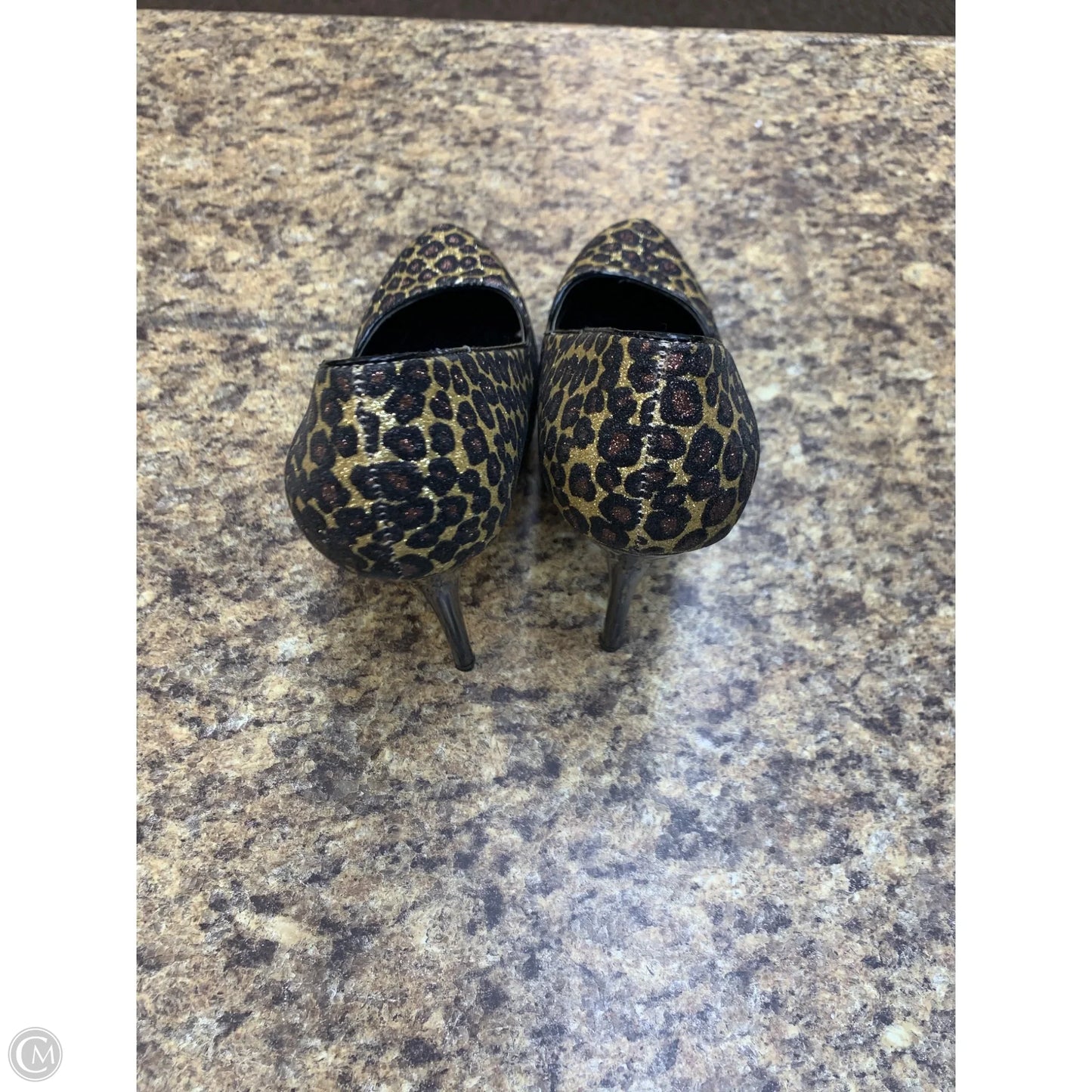 Shoes Heels Platform By Clothes Mentor In Animal Print, Size: 8
