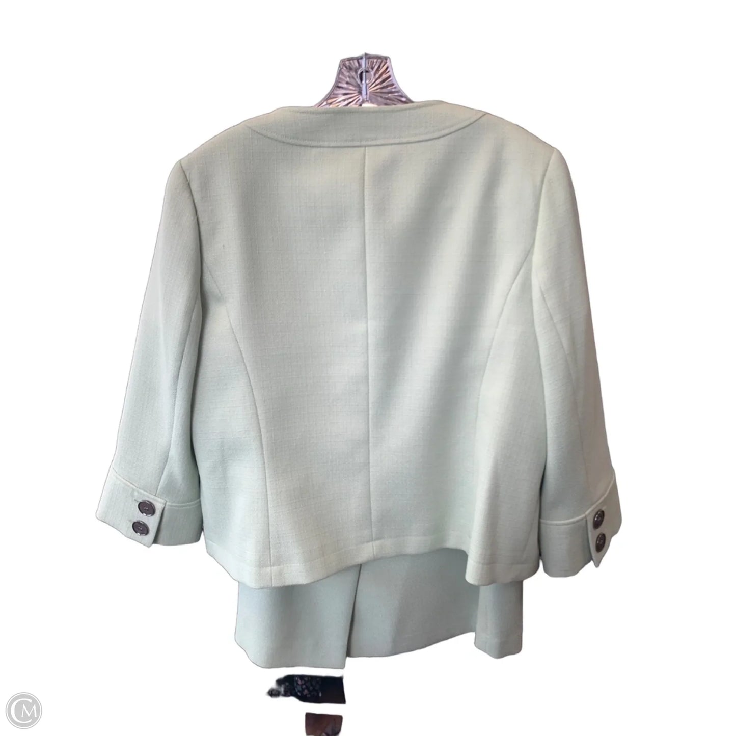 Skirt Suit 2pc By Kasper In Green, Size: 14