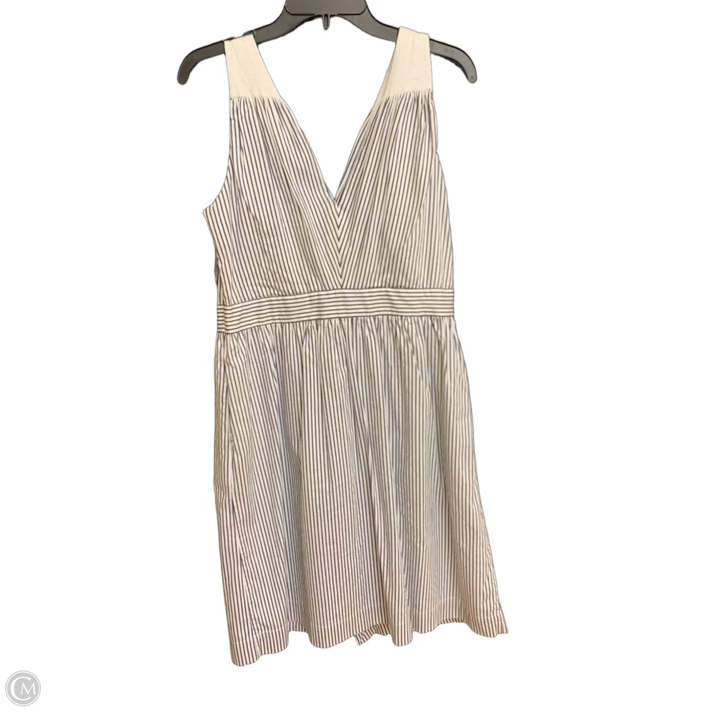 Dress Casual Midi By Banana Republic In Striped Pattern, Size: 10