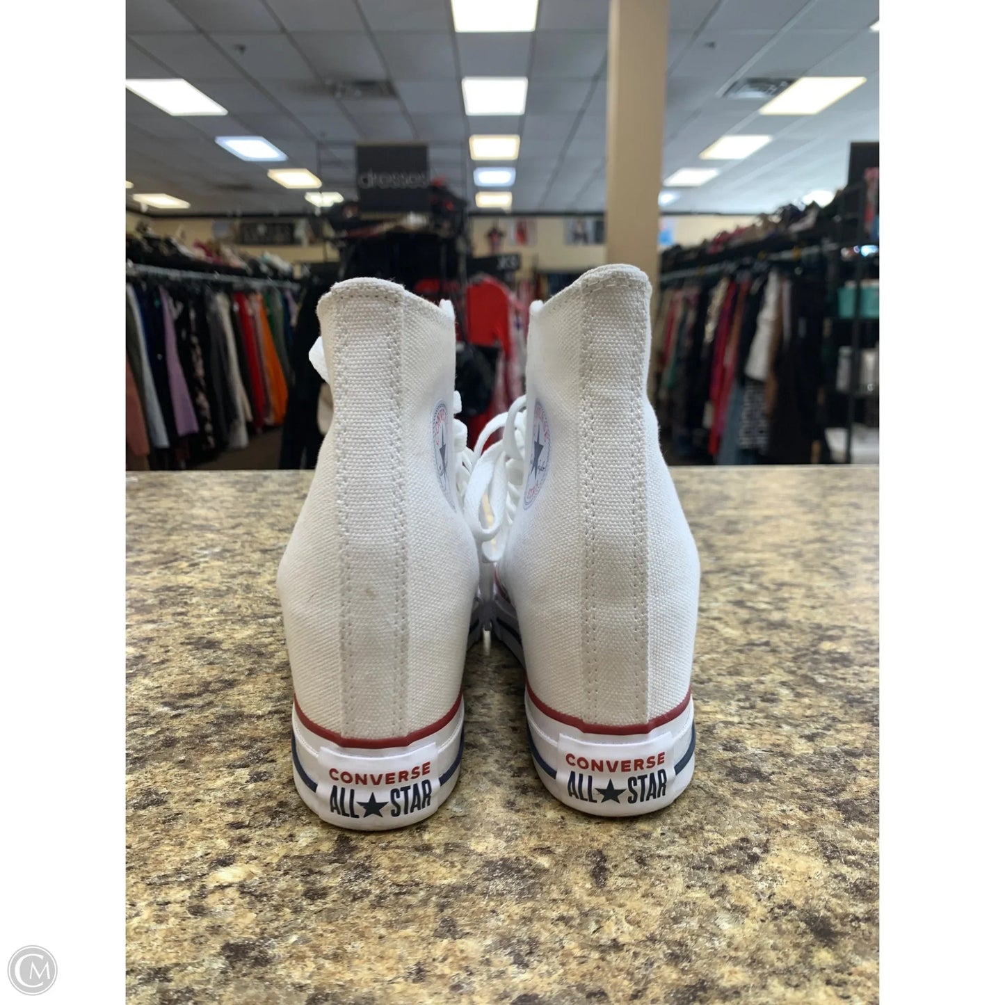Shoes Heels Wedge By Converse In White, Size: 5.5