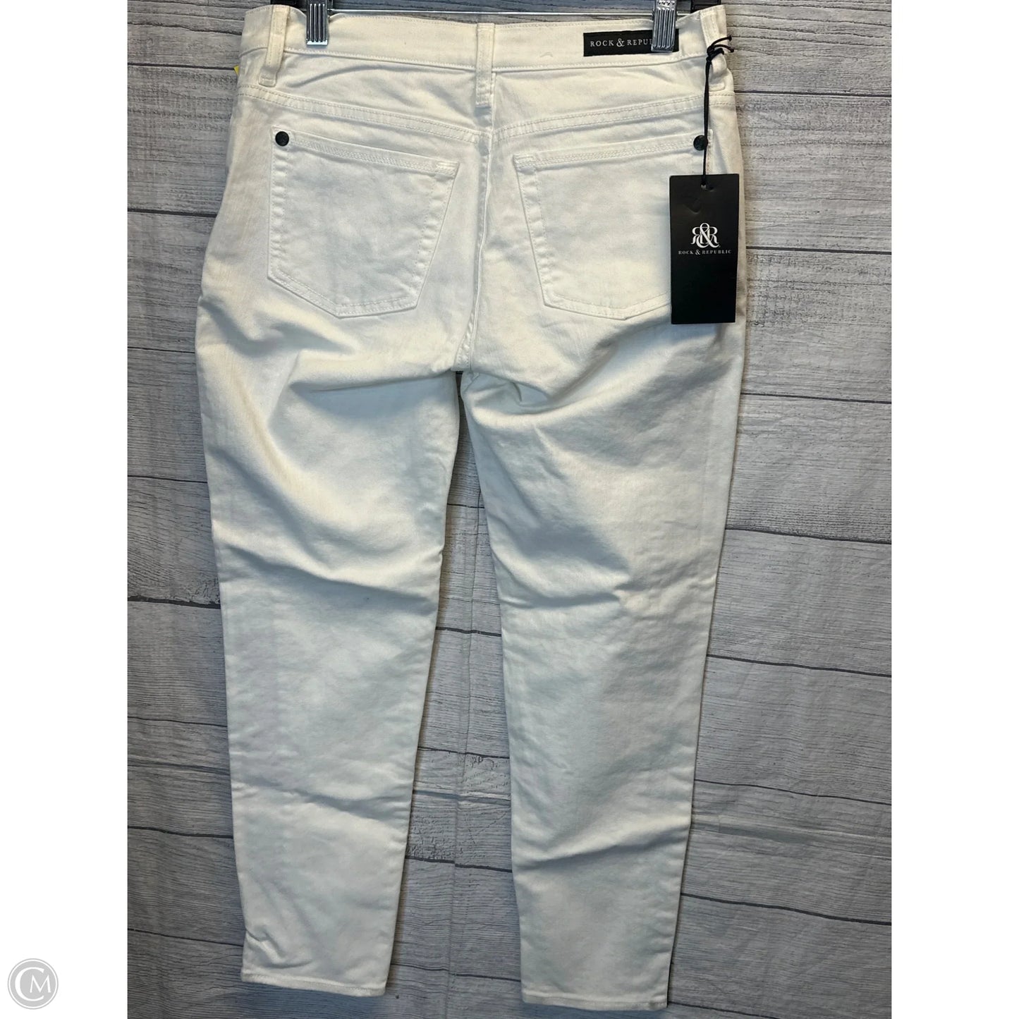 Jeans Skinny By Rock And Republic In Black & White, Size: 8