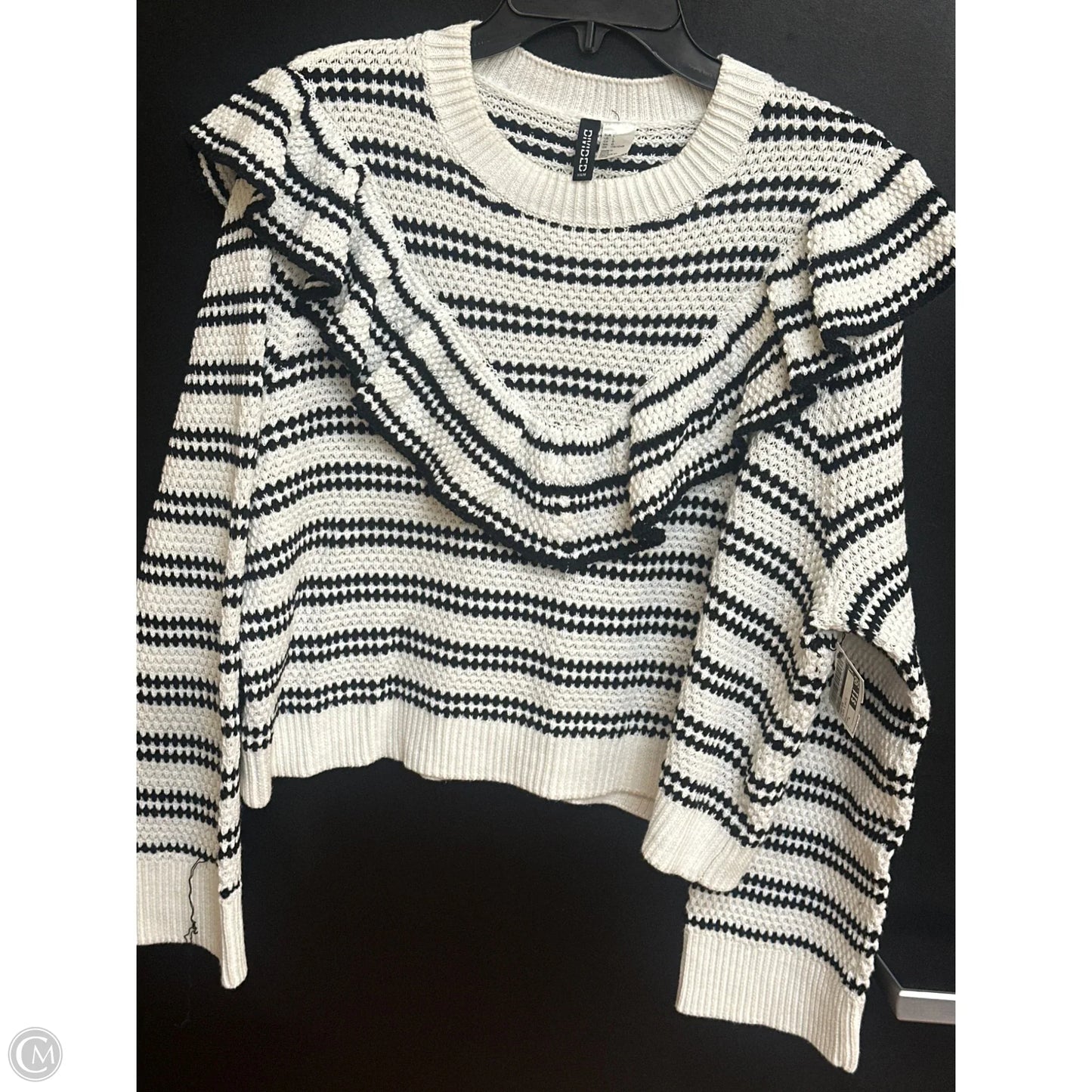 Sweater By Divided In Black & White, Size: L