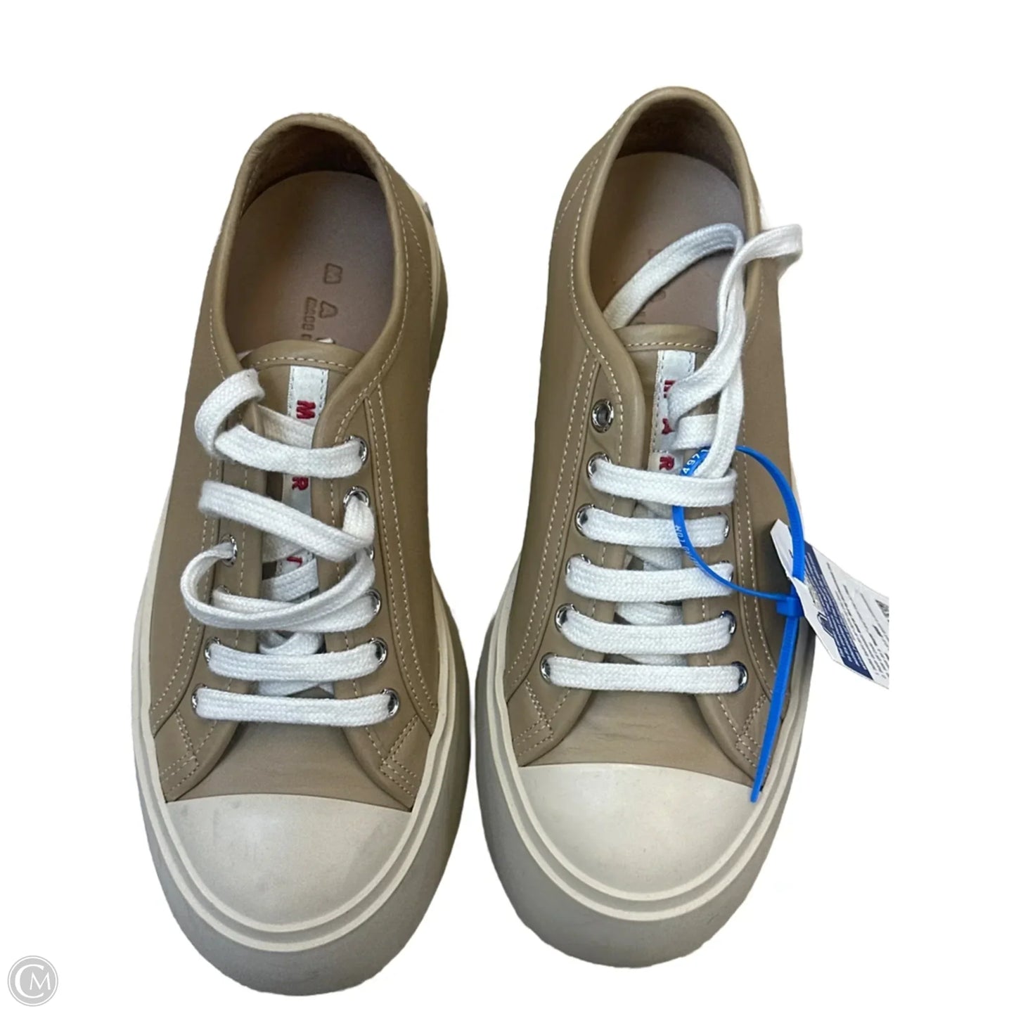 Shoes Designer By Marni In Tan & White, Size: 6