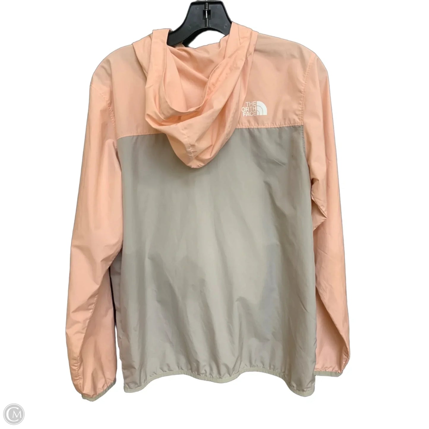 Jacket Windbreaker By The North Face In Gold & Pink, Size: Xl