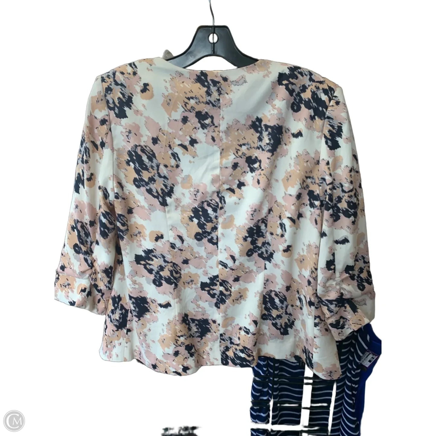 Blazer By Chelsea 28 In Cream & Pink, Size: M