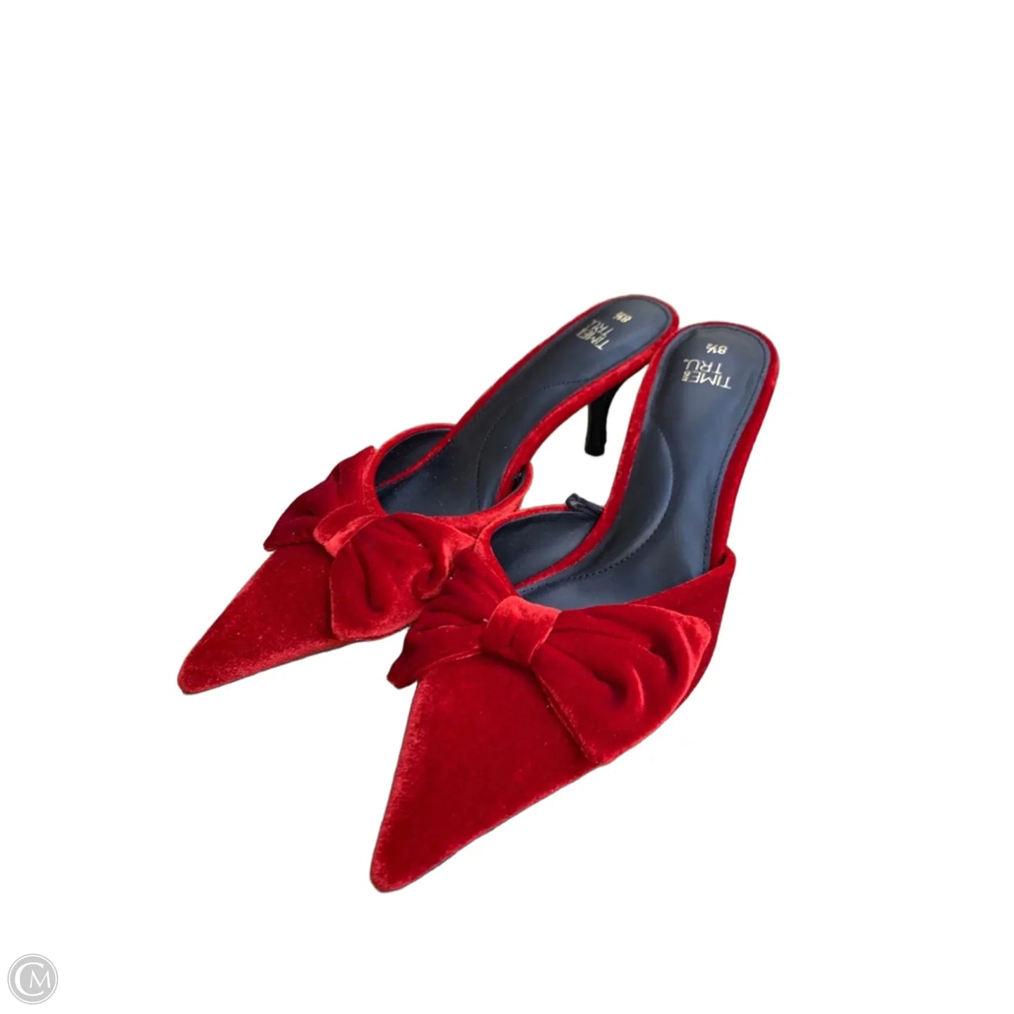 Shoes Heels Kitten By Time And Tru In Red, Size: 8.5