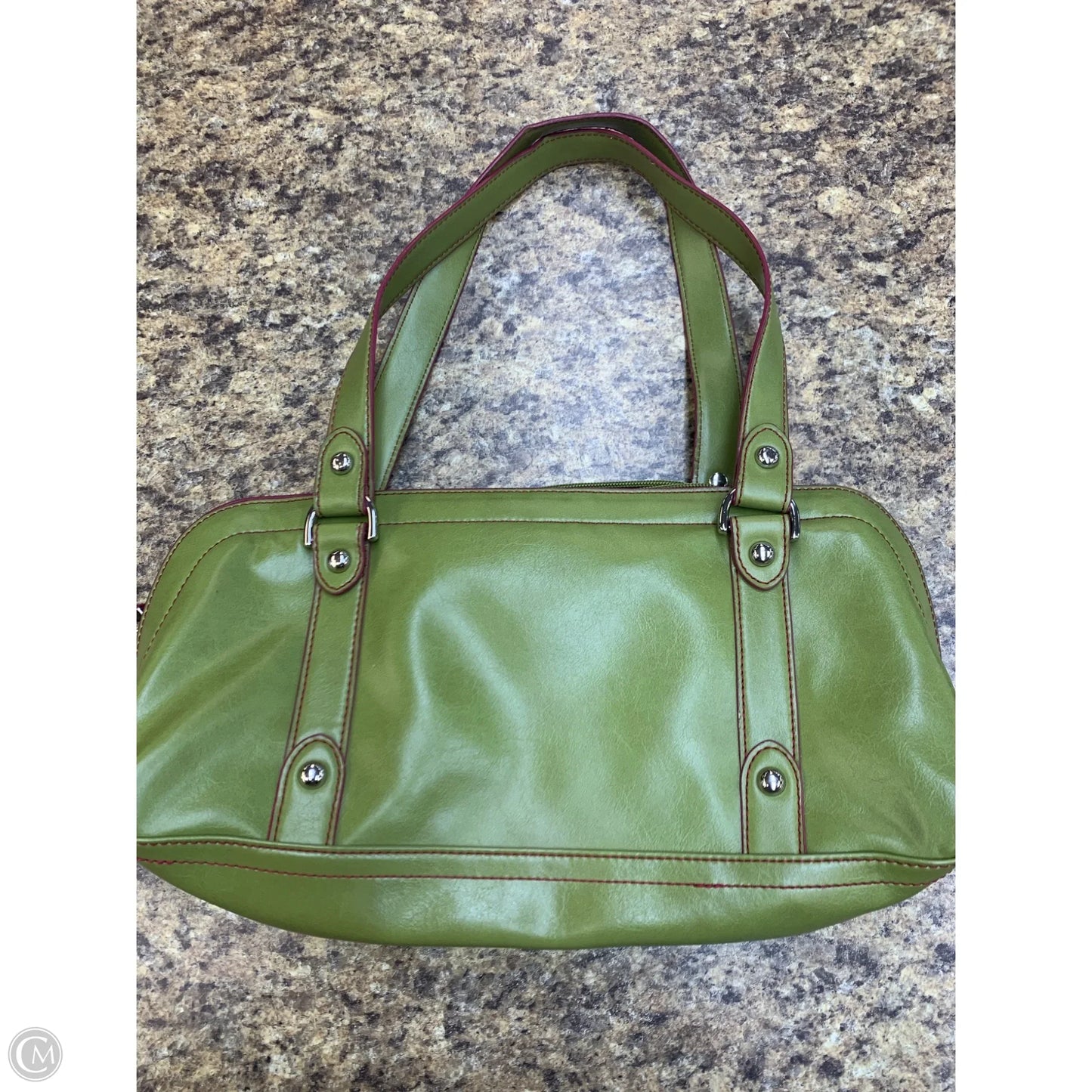 Handbag Leather By Nine West, Size: Medium