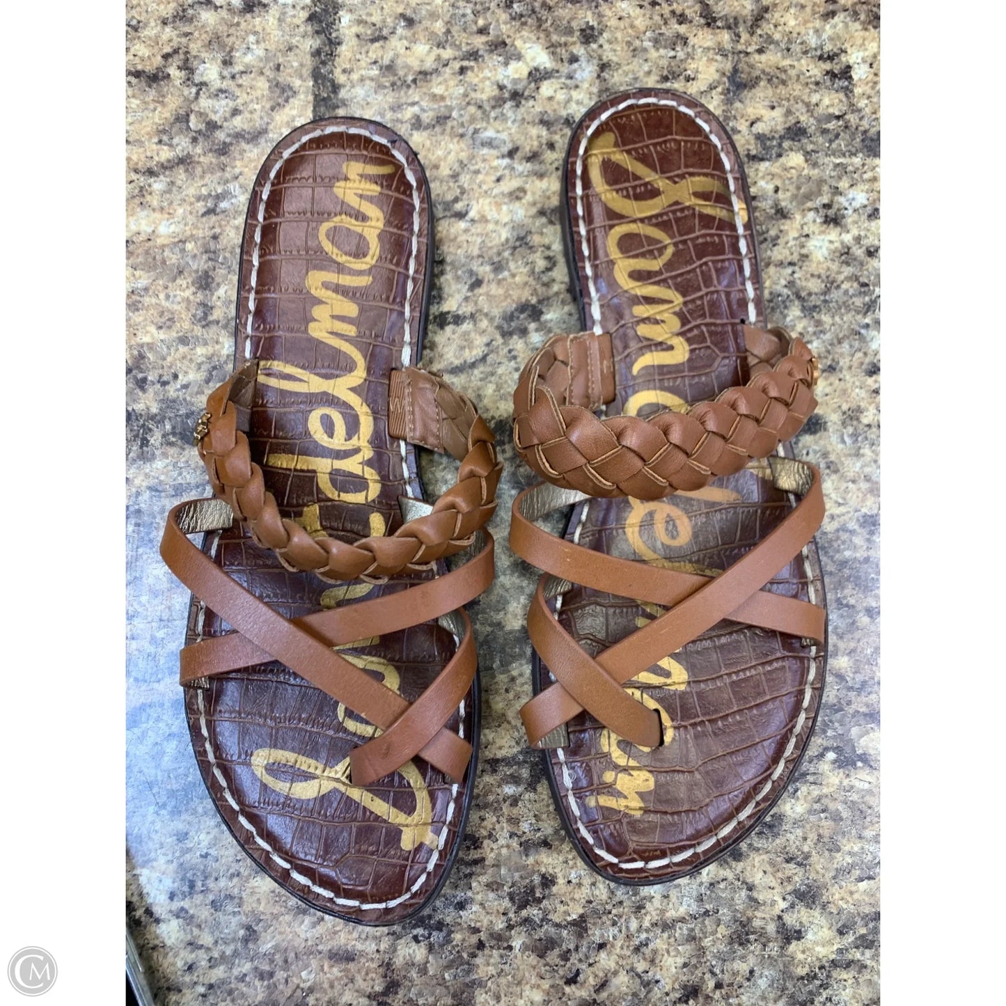 Sandals Flats By Sam Edelman In Brown, Size: 8