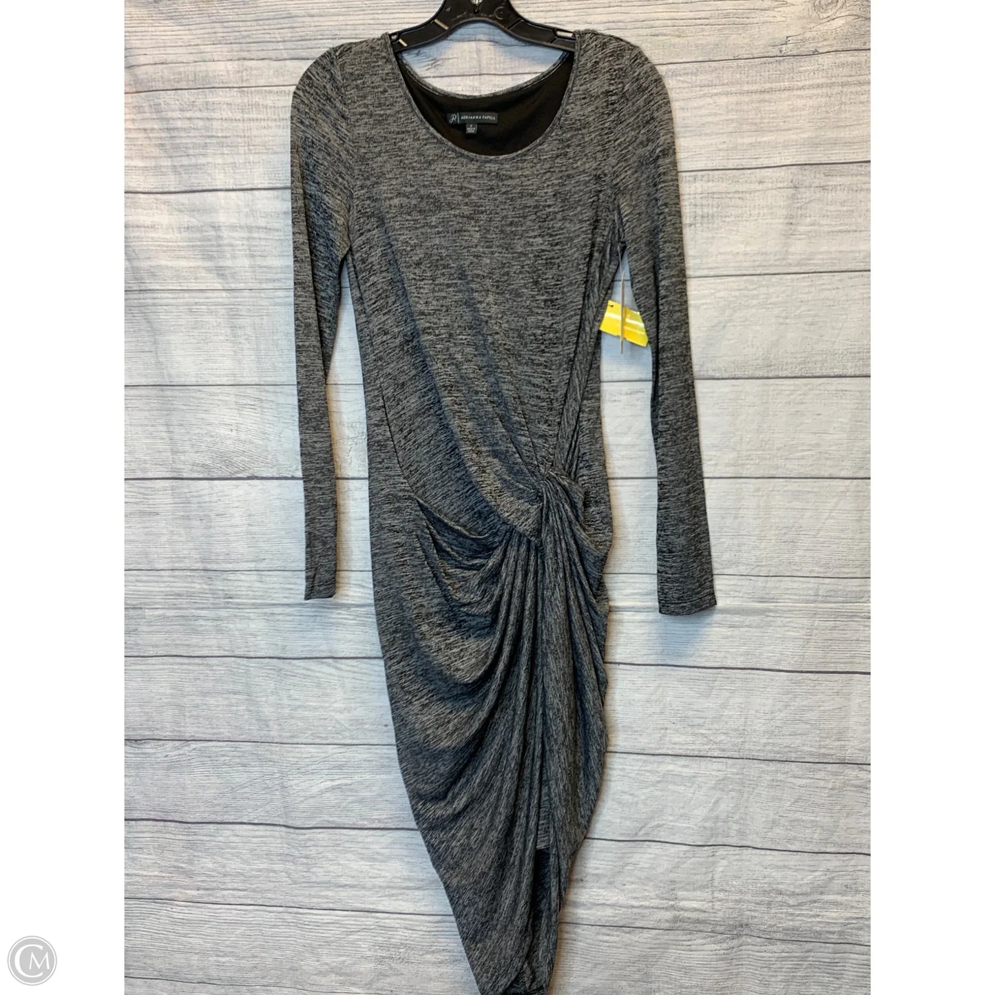 Dress Casual Midi By Adrianna Papell In Grey, Size: S