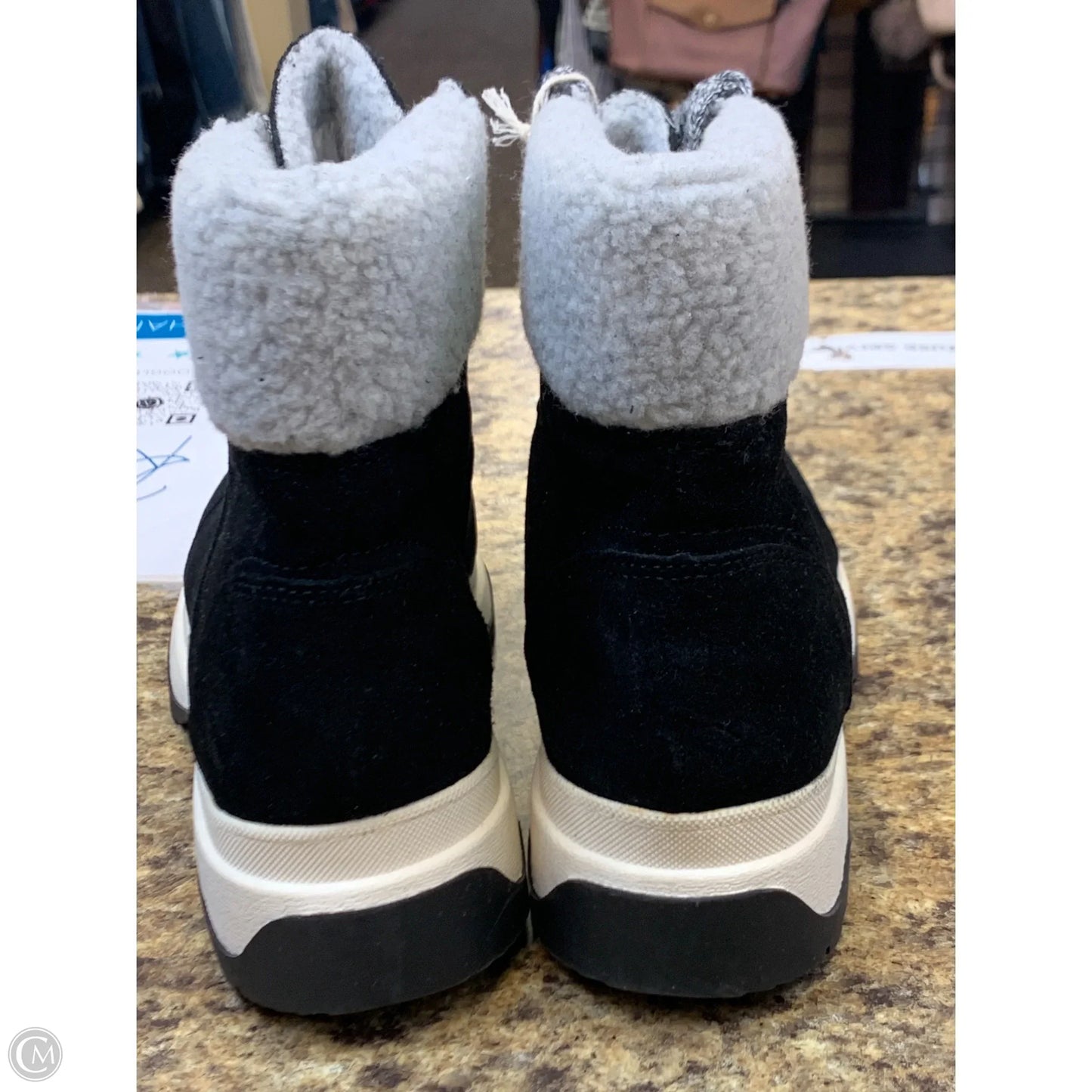 Boots Snow By White Mountain In Black & Grey, Size: 8.5