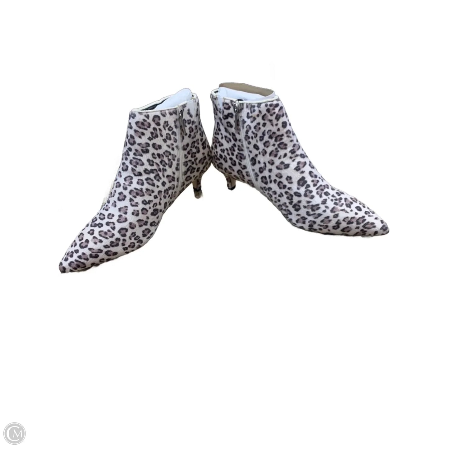 Boots Ankle Flats By Comfortview In Animal Print, Size: 11