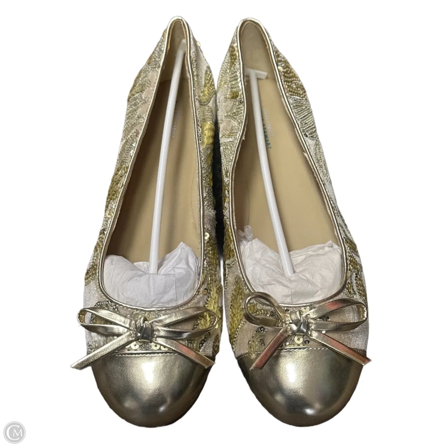 Shoes Flats By Easy Spirit In Gold, Size: 11