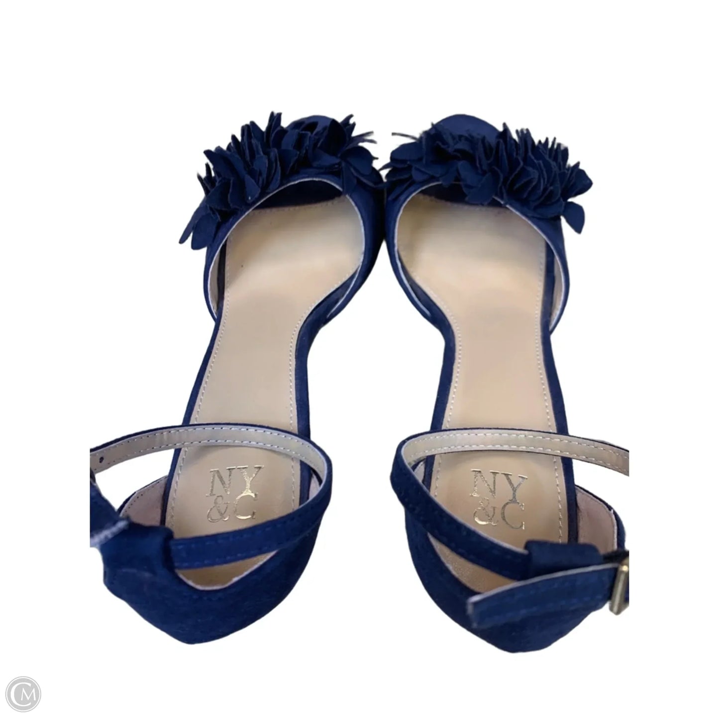 Sandals Heels Kitten By Ny Collection In Navy, Size: 8