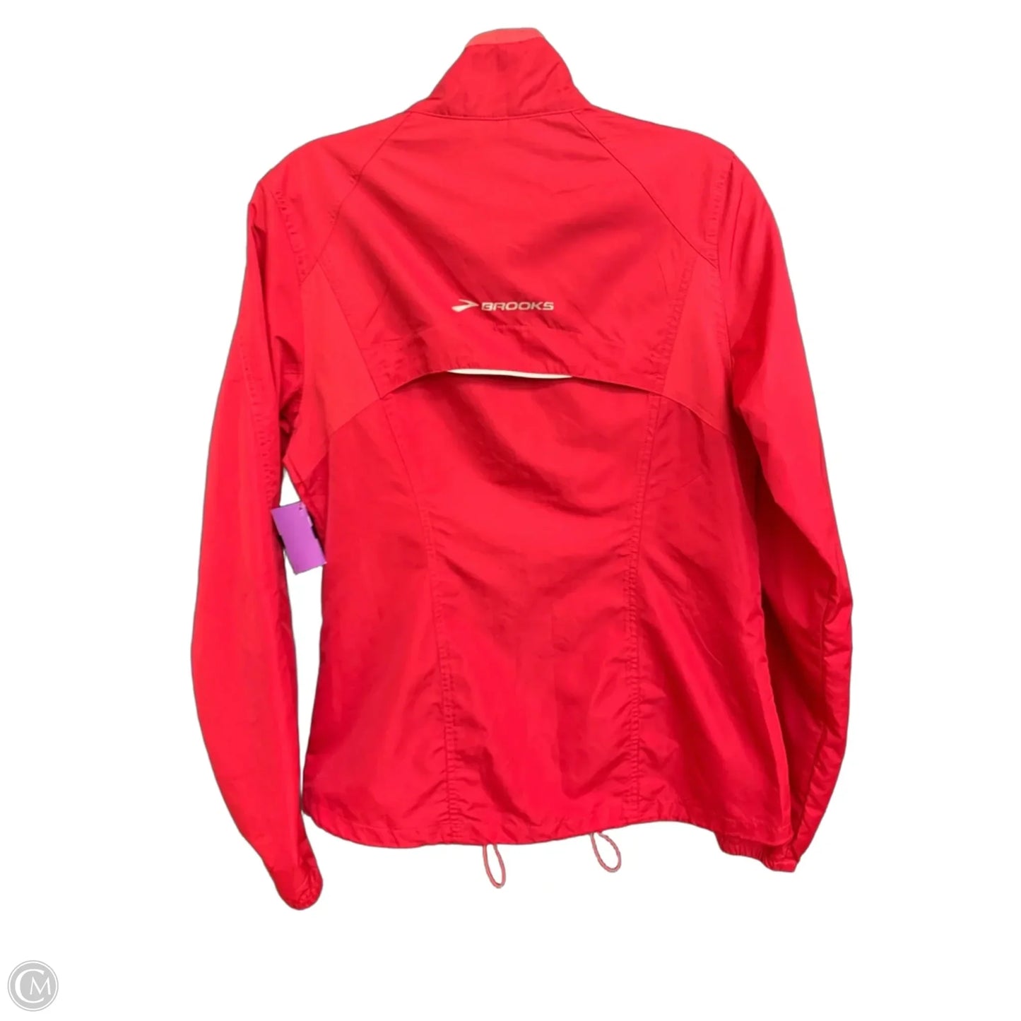 Athletic Jacket By Brooks In Pink, Size: M