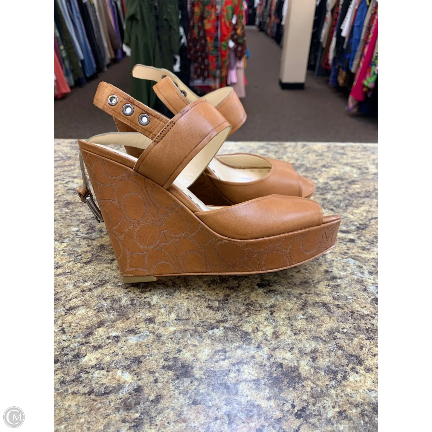 Shoes Designer By Coach In Beige, Size: 7