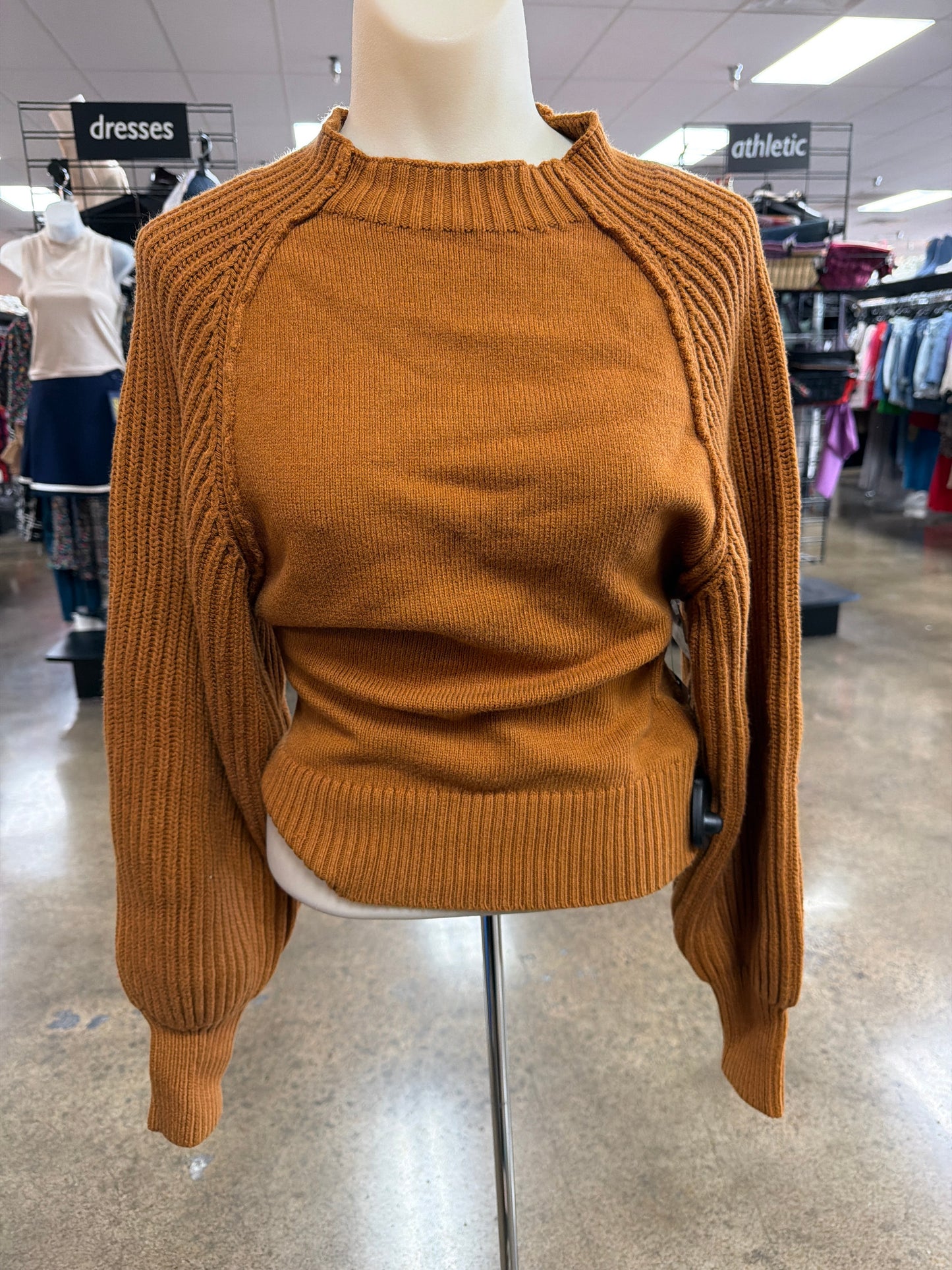 Sweater By Maeve In Tan, Size:M