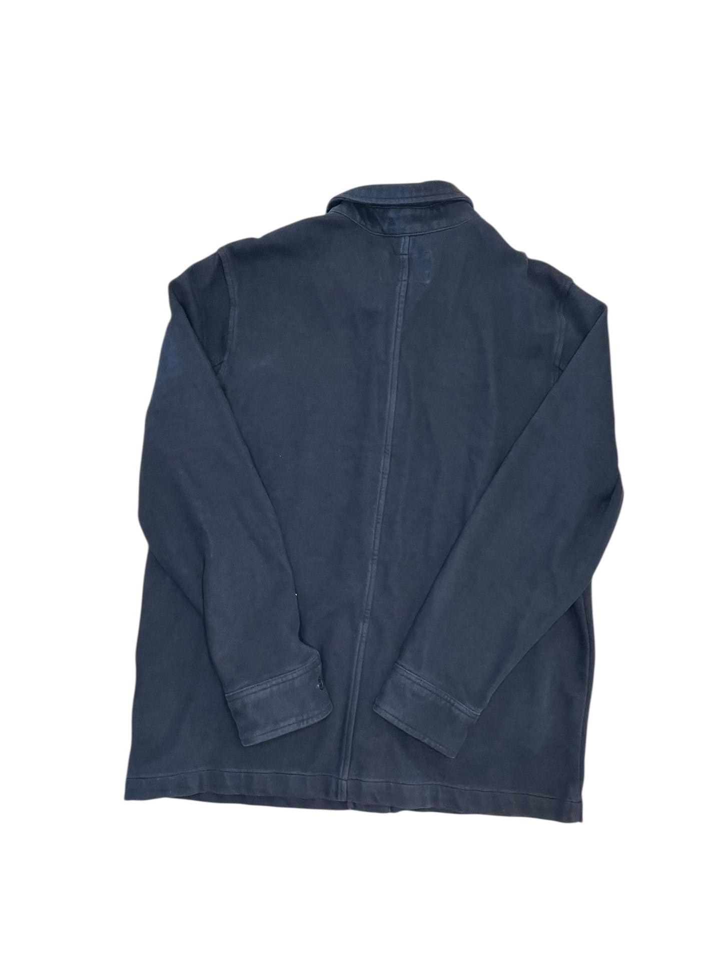 Jacket Shirt By Clothes Mentor In Navy, Size:L